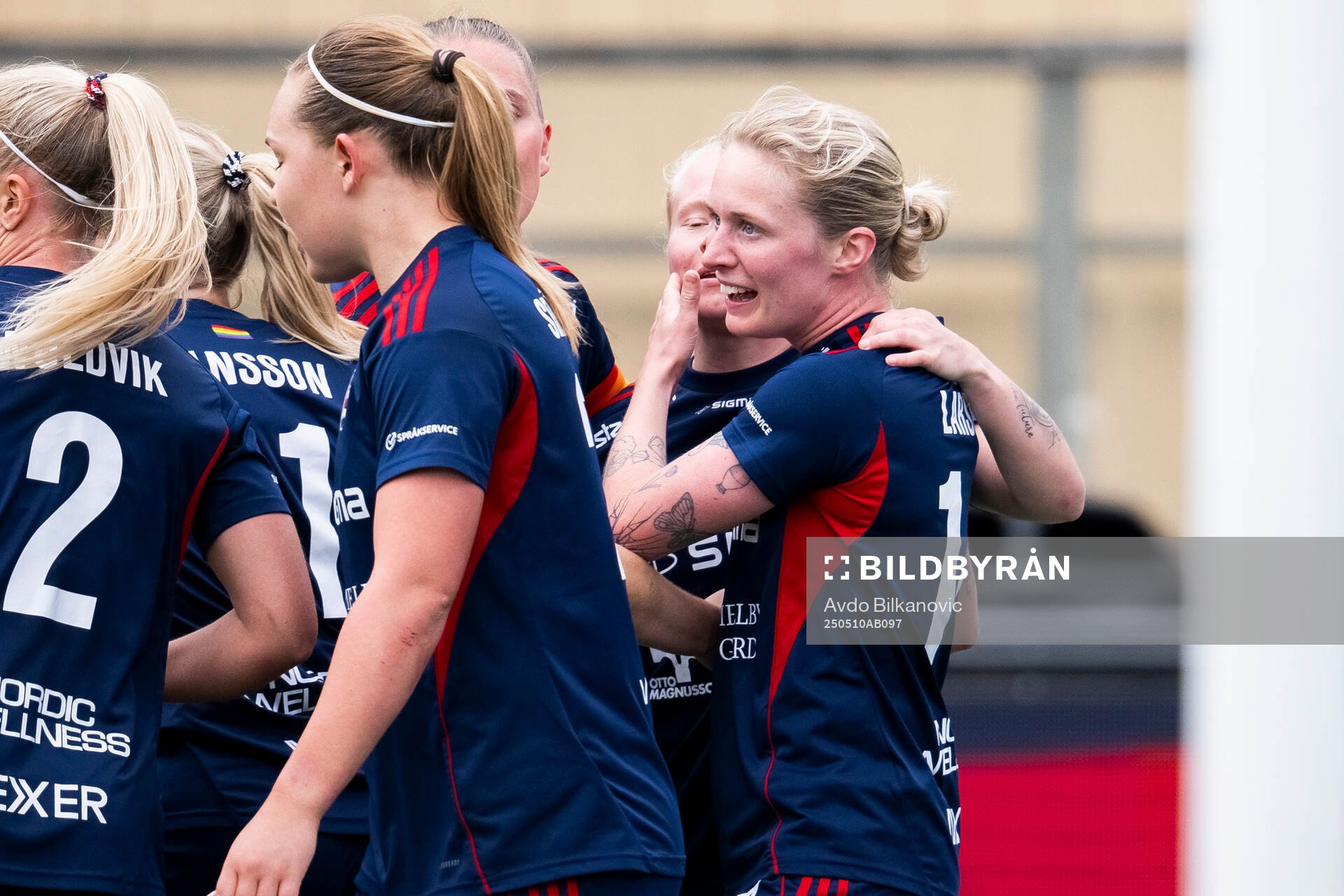 Rosengårds Emilia Larsson jublar