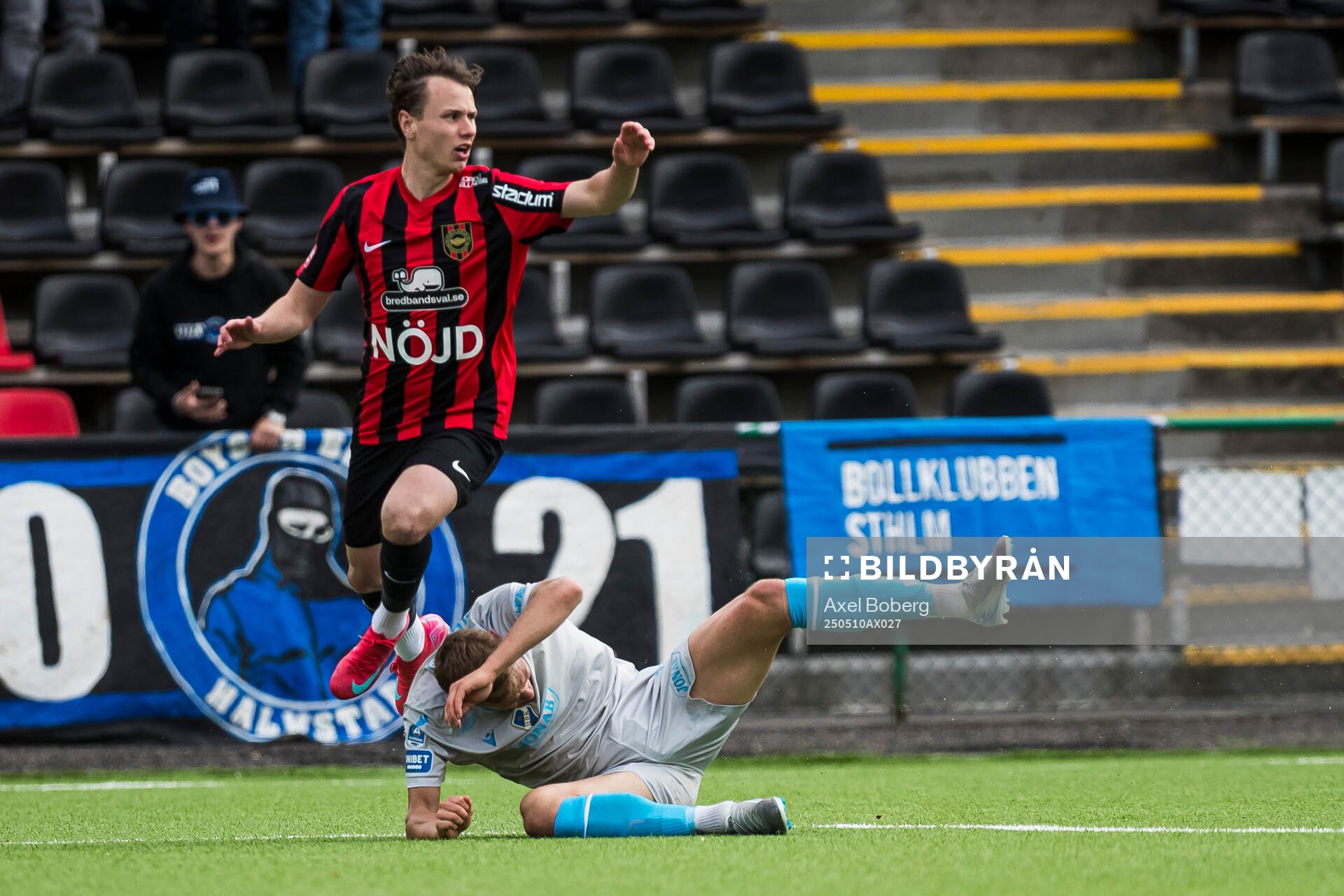 Halmstads Gustav Friberg och Brommapojkarnas Alex Timossi