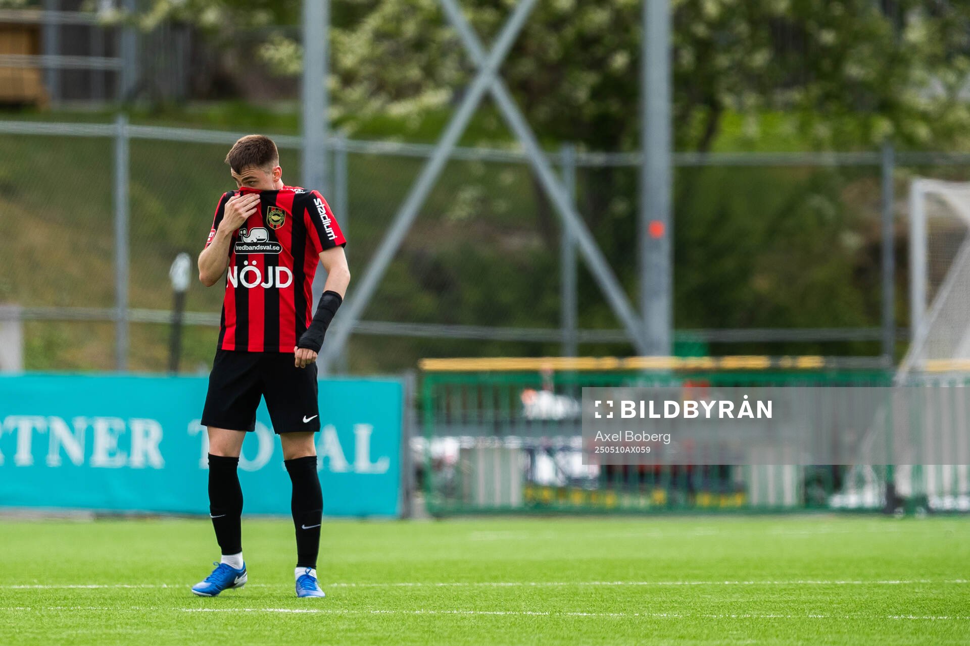 Brommapojkarnas Hlynur Freyr Karlsson deppar