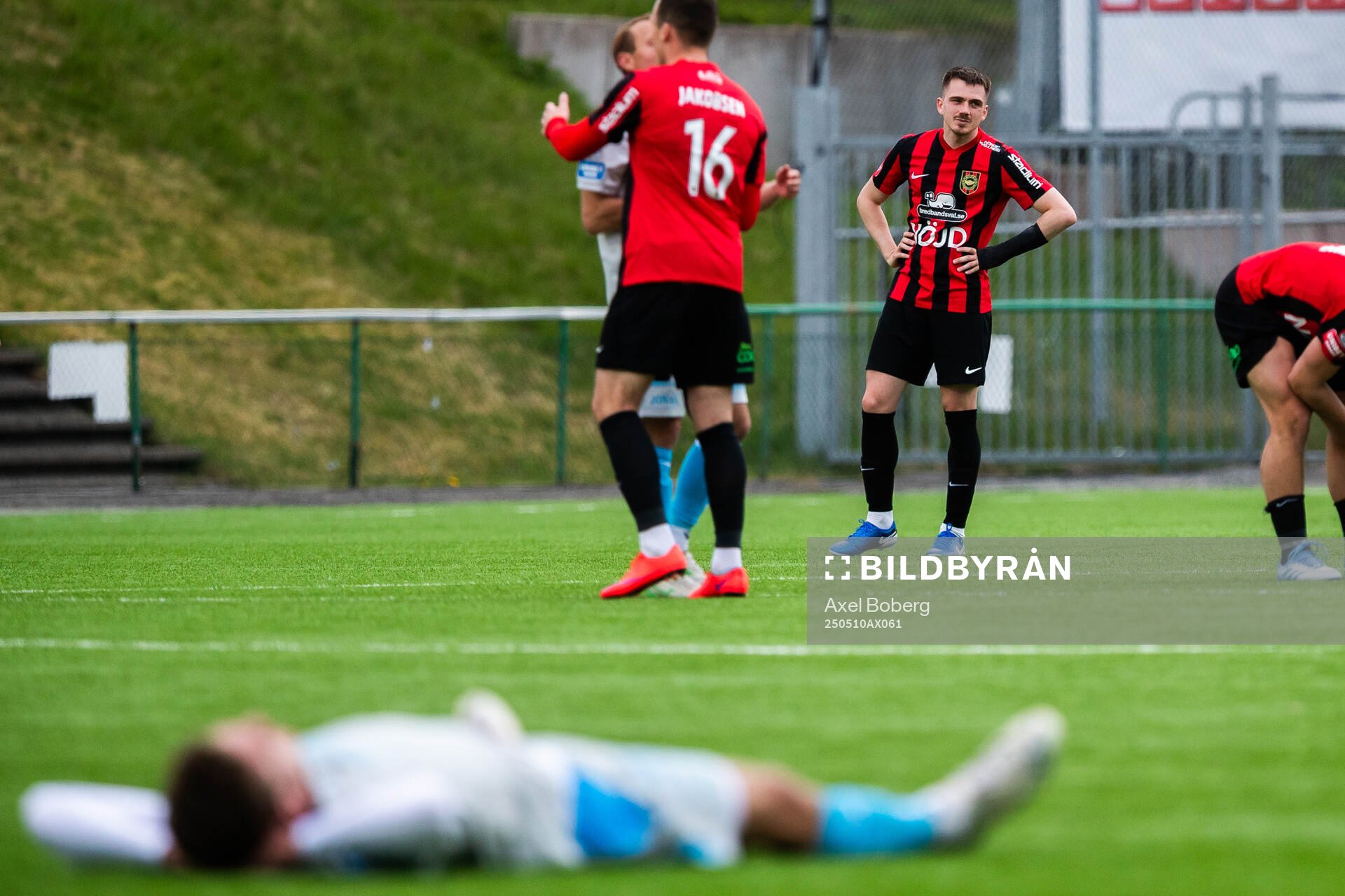Brommapojkarnas Hlynur Freyr Karlsson deppar