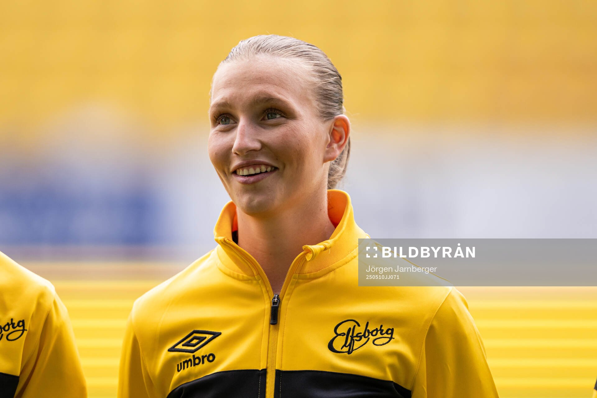 Elfsborgs Selma Berggren under fotbollsmatchen i Elitettan mellan Elfsborg och Örebro SK den 10 maj 2025 i Borås. 