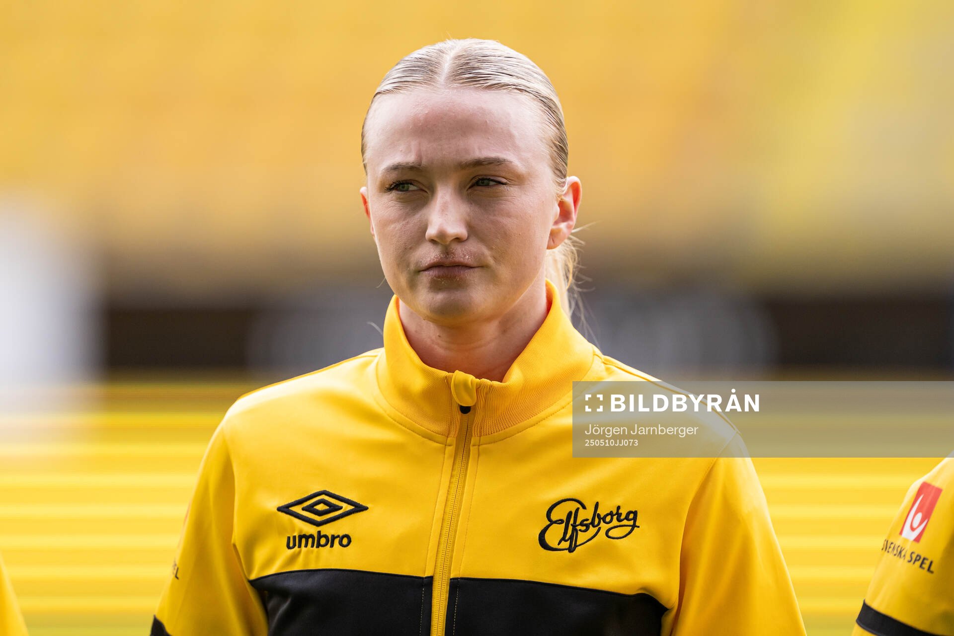 Elfsborgs Frida Elofsson under fotbollsmatchen i Elitettan mellan Elfsborg och Örebro SK den 10 maj 2025 i Borås. 