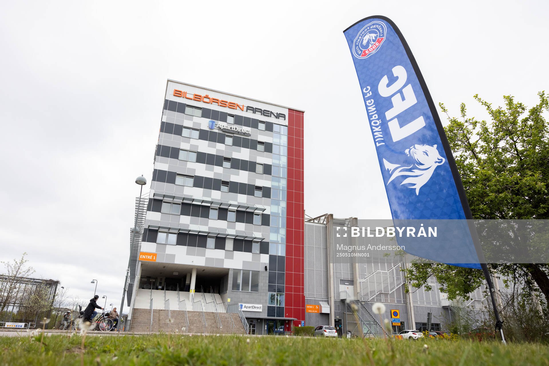 Exteriör vy av Bilbörsen Arena