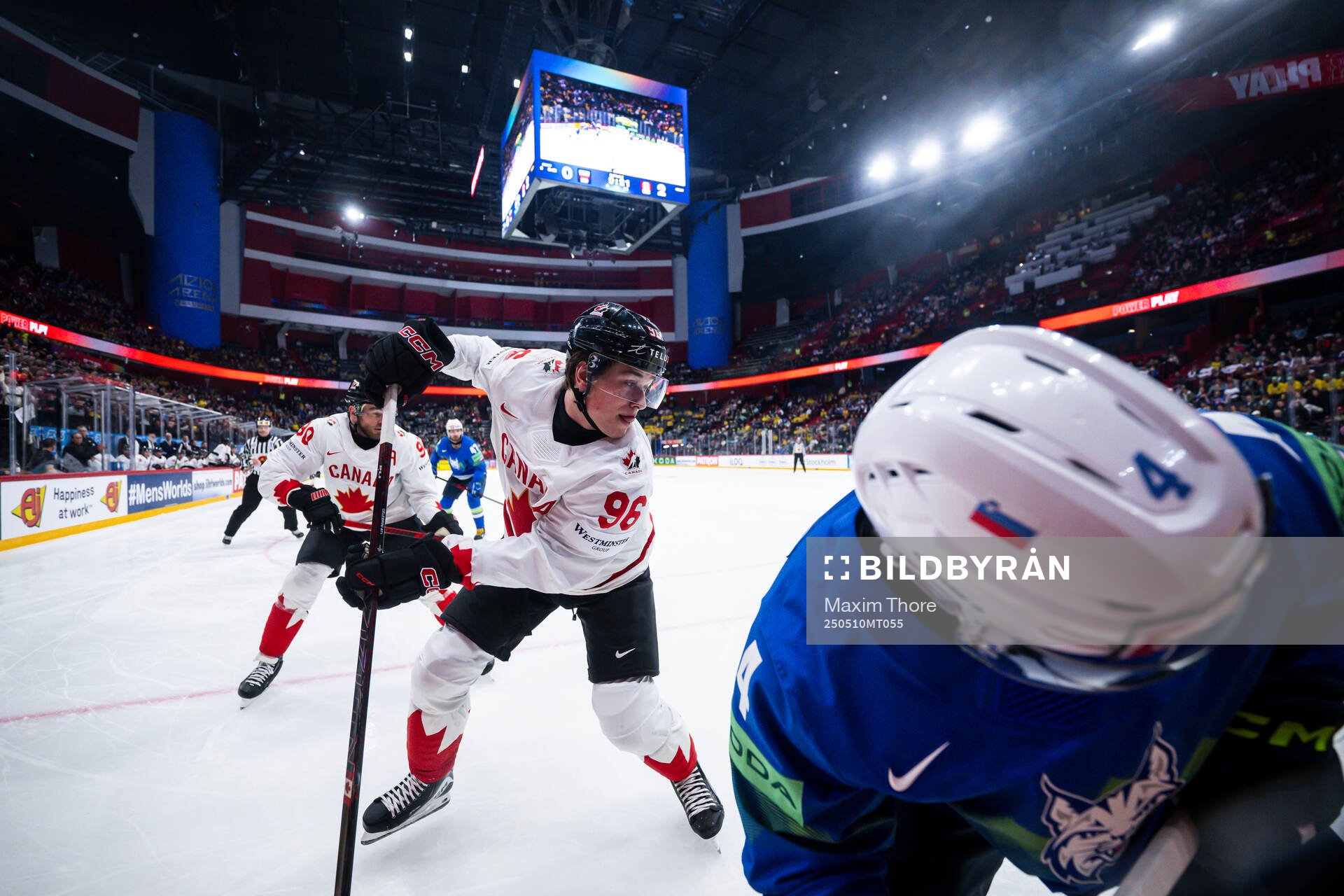 Macklin Celebrini of Canada