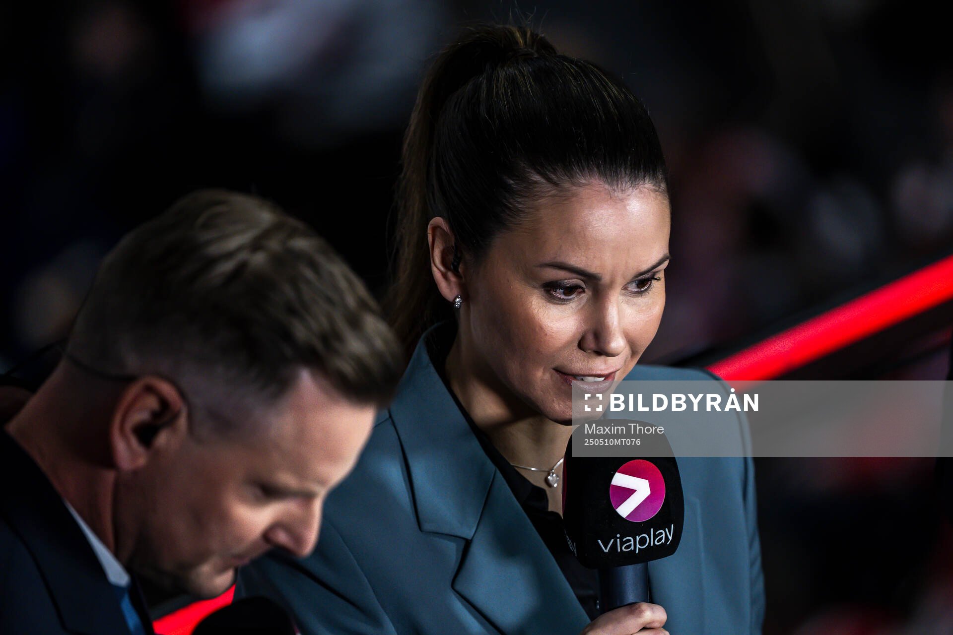 Niklas Jihde and Valentina Lizana in Broadcaster Viaplay