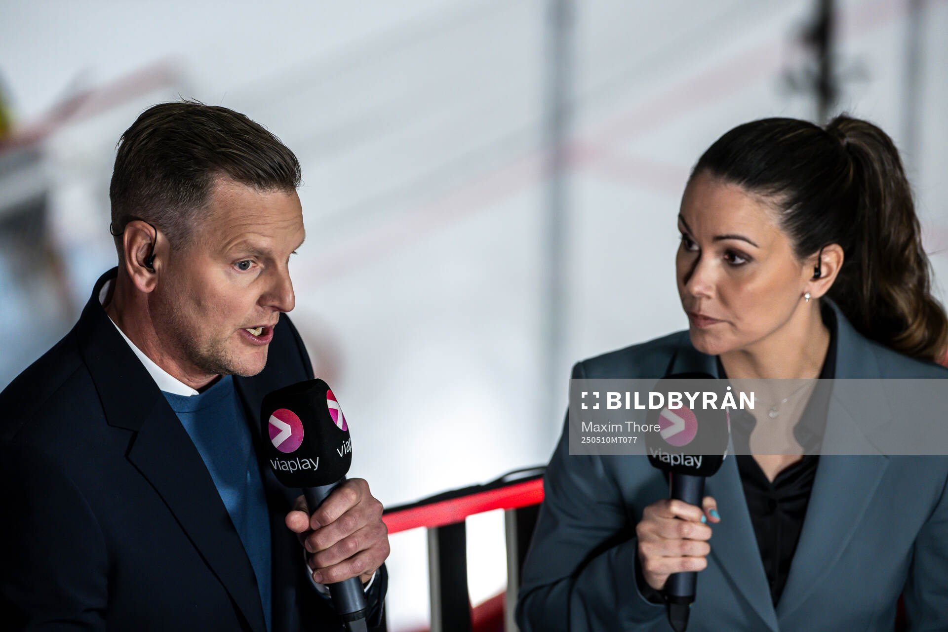 Niklas Jihde and Valentina Lizana in Broadcaster Viaplay