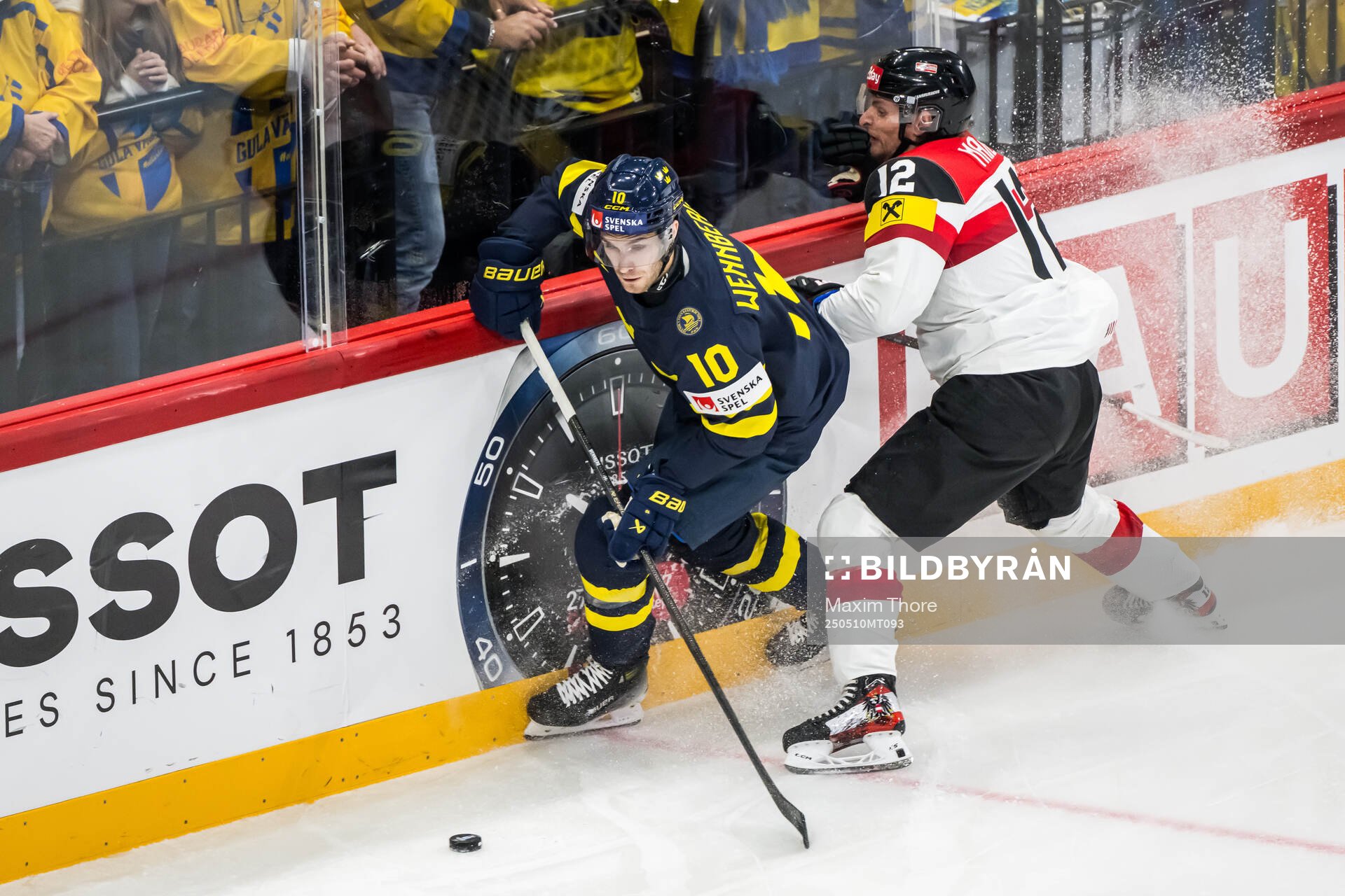 Alexander Wennberg of Sweden and David Maier of Austria