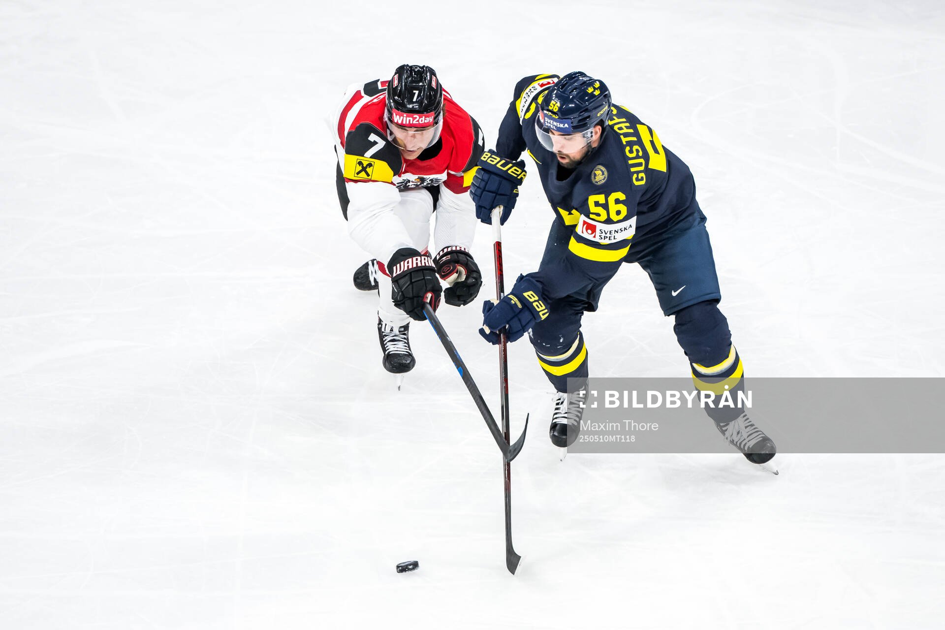Brian Lebler of Austria and Erik Gustafsson of Sweden