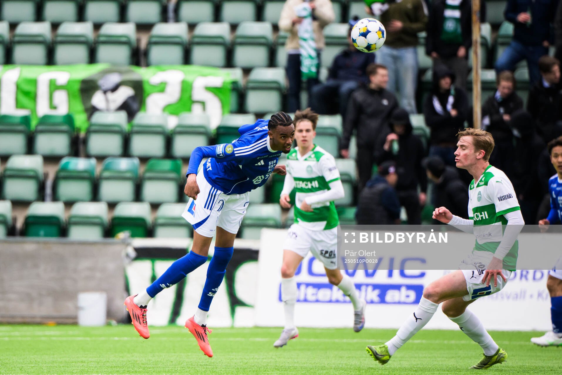 GIF Sundsvalls Yacqub Finey under fotbollsmatchen i Superettan mellan GIF Sundsvall och Västerås den 10 maj 2025 i Sundsvall. 
