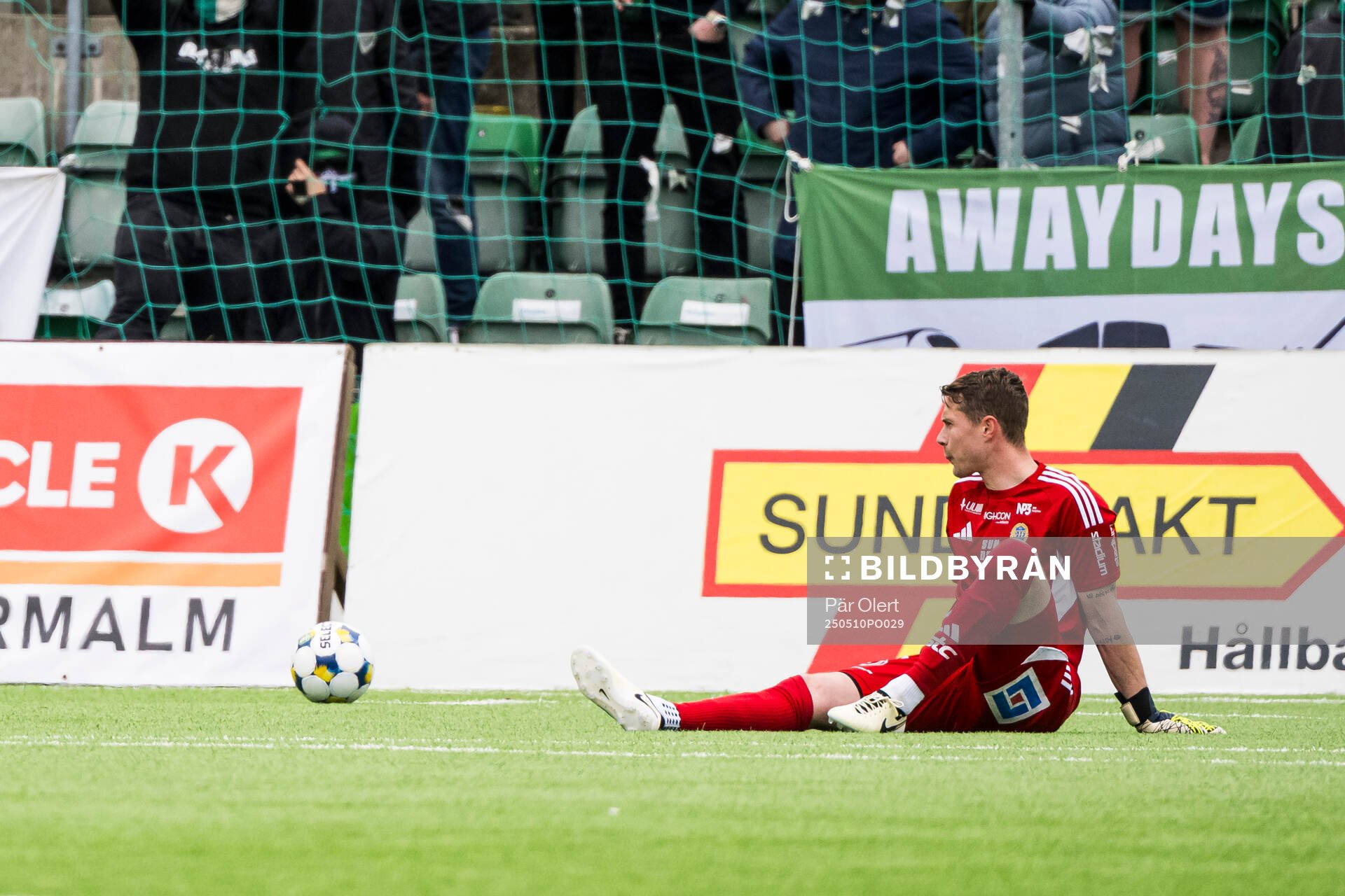 GIF Sundsvalls Jonas Olsson under fotbollsmatchen i Superettan mellan GIF Sundsvall och Västerås den 10 maj 2025 i Sundsvall. 