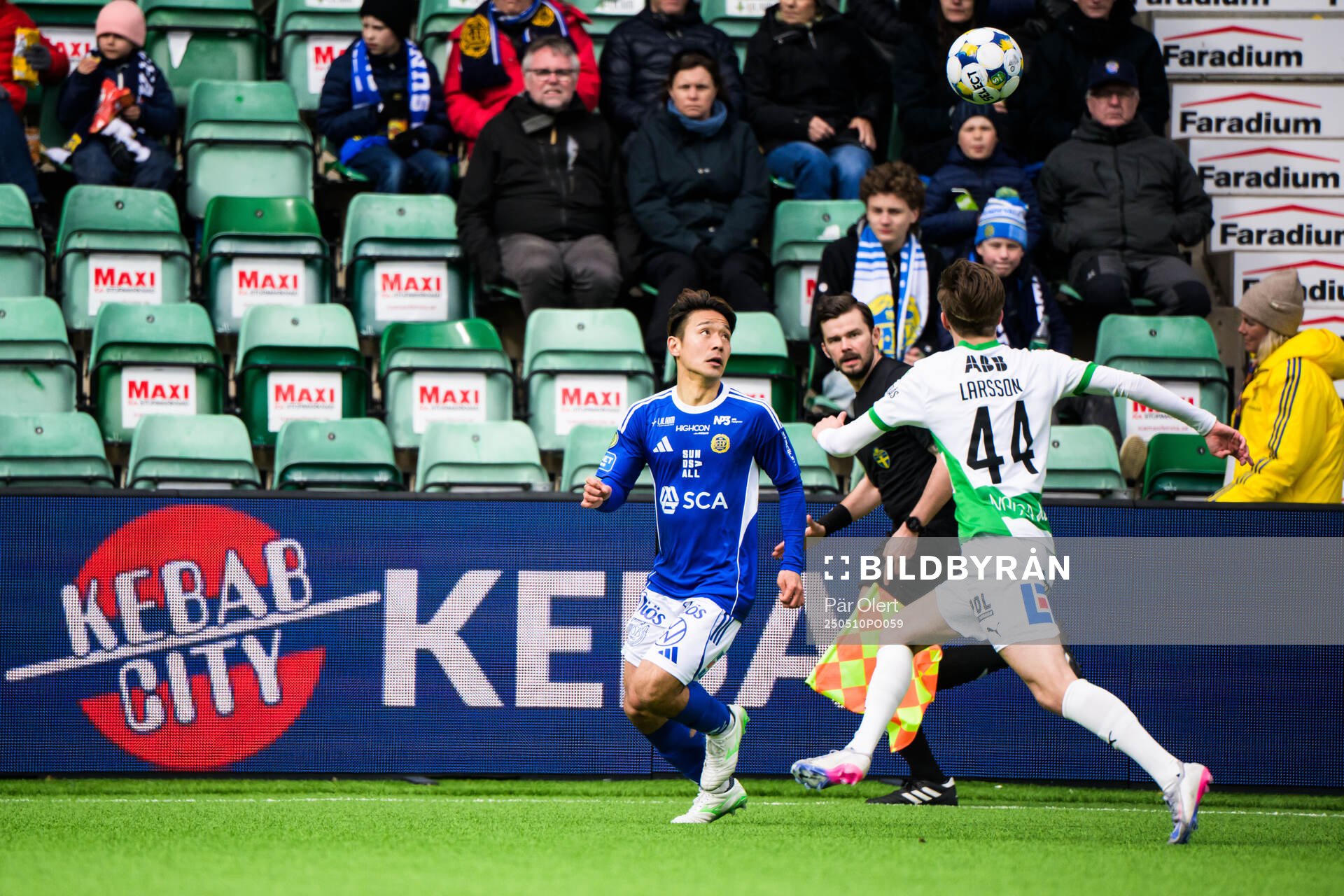 GIF Sundsvalls Taiki Kagayama under fotbollsmatchen i Superettan mellan GIF Sundsvall och Västerås den 10 maj 2025 i Sundsvall. 