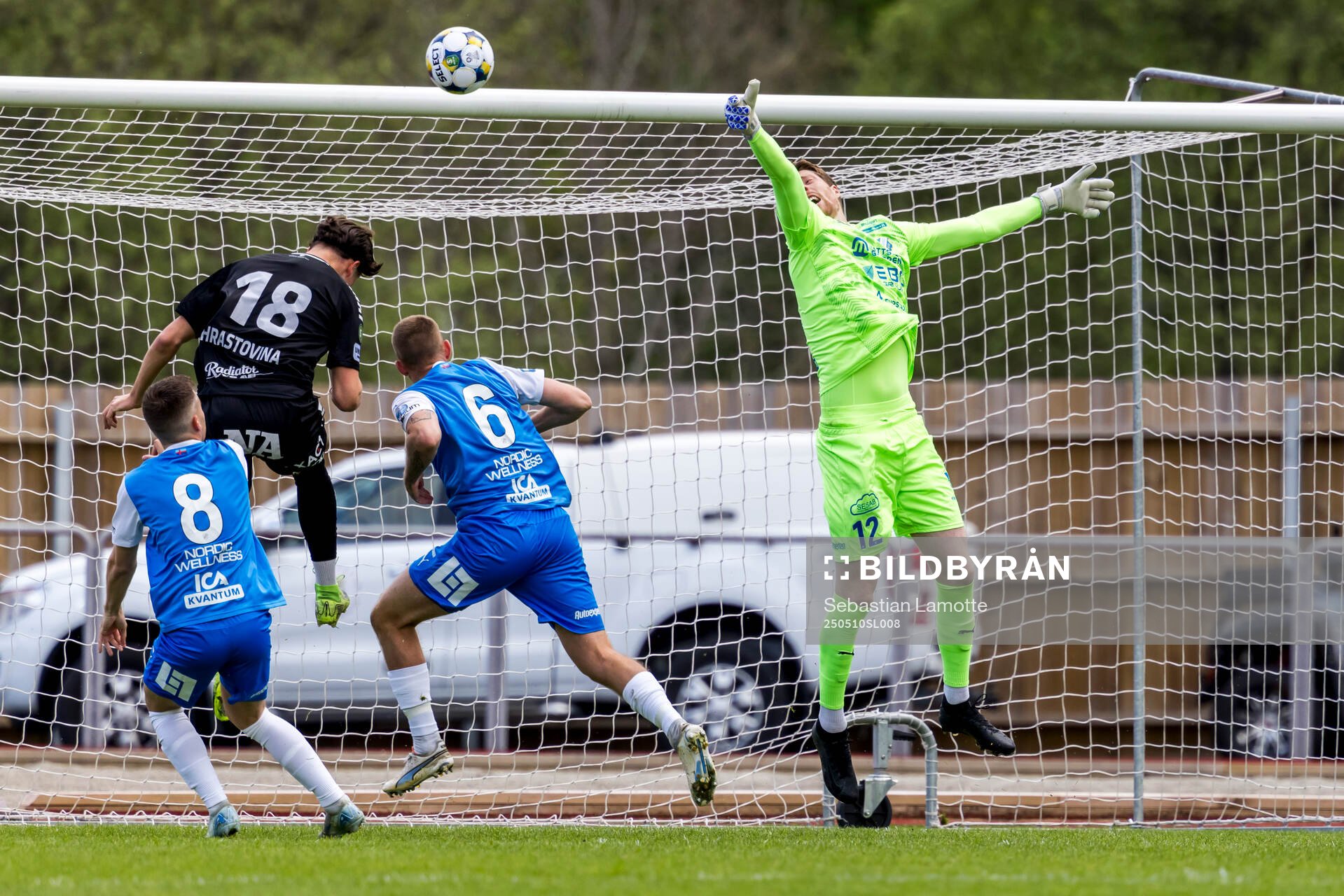 under fotbollsmatchen i Superettan mellan Oddevold och