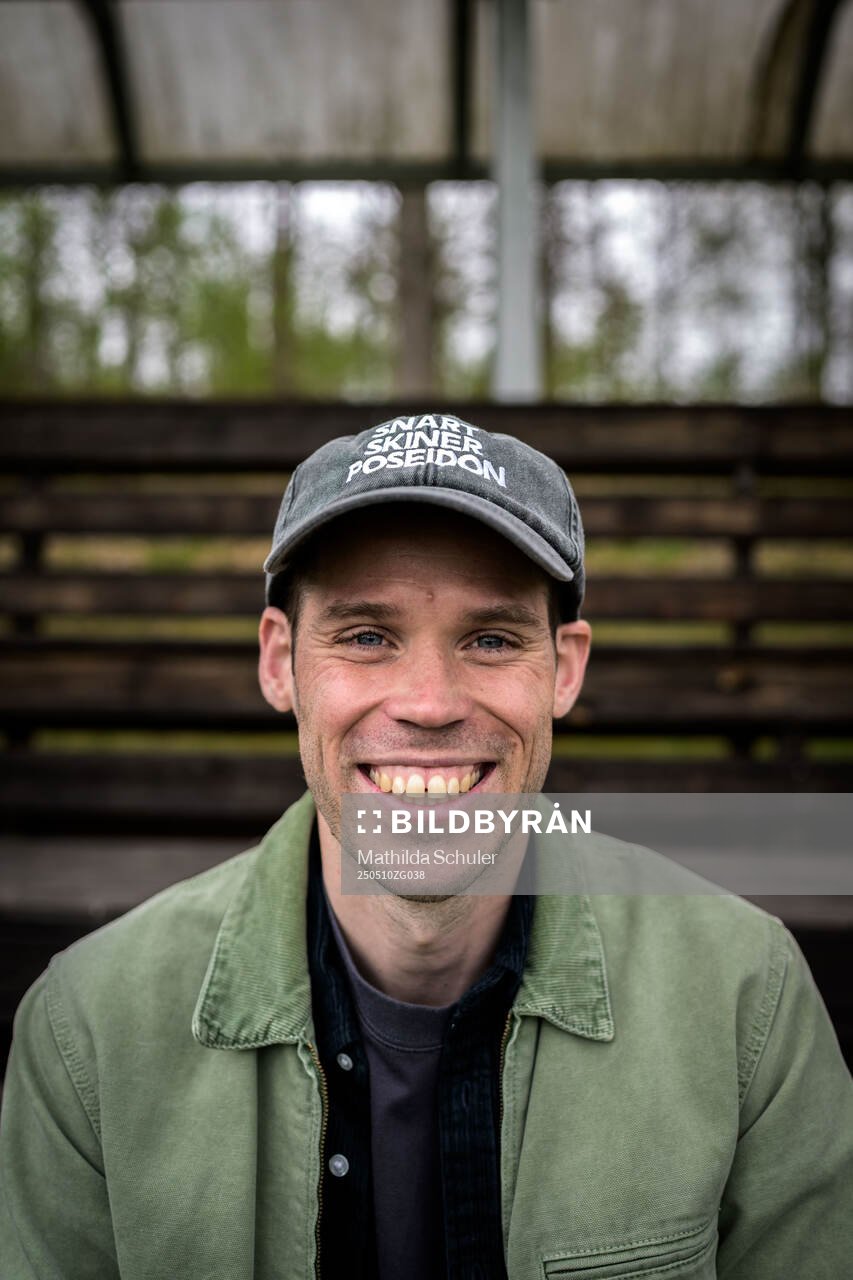 Eketes Emil Salomonsson poserar för ett porträtt efter fotbollsmatchen i Division 5 Norra Skåne mellan Eket och Västra Karup den 10 maj 2025 i Eket. 