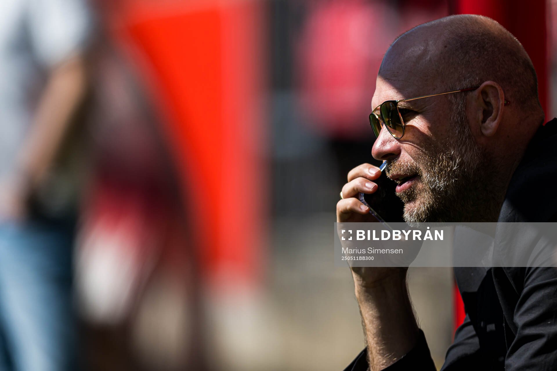 Mikael Dorsin, sports director of Rosenborg, ahead of the Eliteserien match between Brann and Rosenborg on May 11, 2025 in Bergen. 