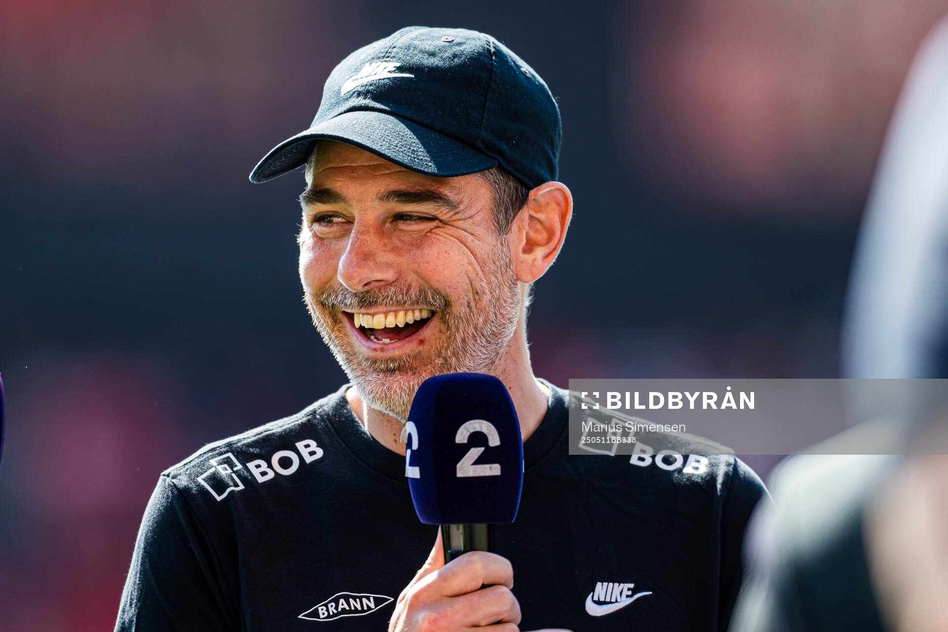 Freyr Alexandersson, head coach of Brann, ahead of the Eliteserien match between Brann and Rosenborg on May 11, 2025 in Bergen. 