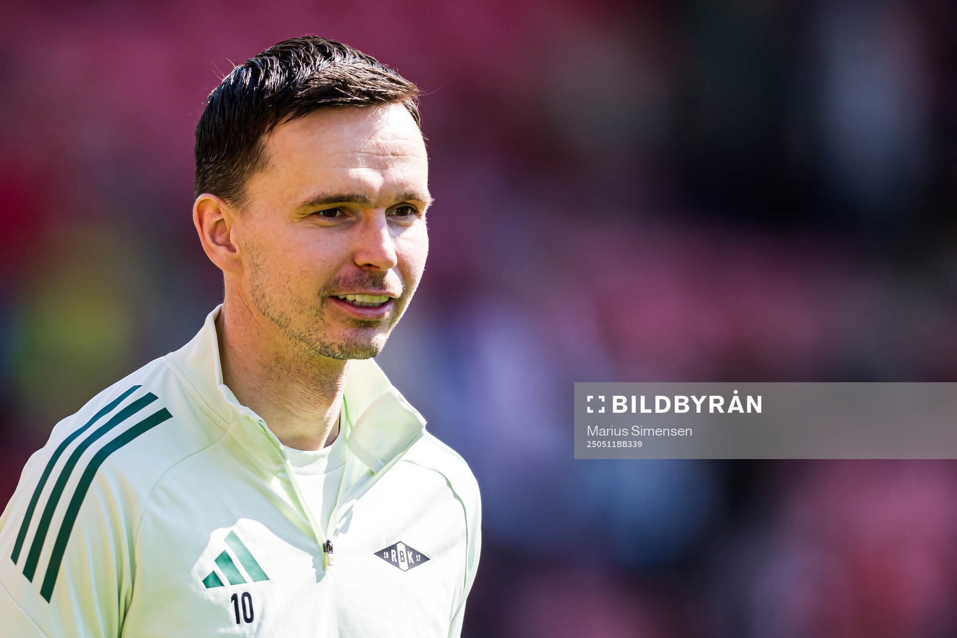 Ole Kristian Selnæs of Rosenborg ahead of the Eliteserien match between Brann and Rosenborg on May 11, 2025 in Bergen. 