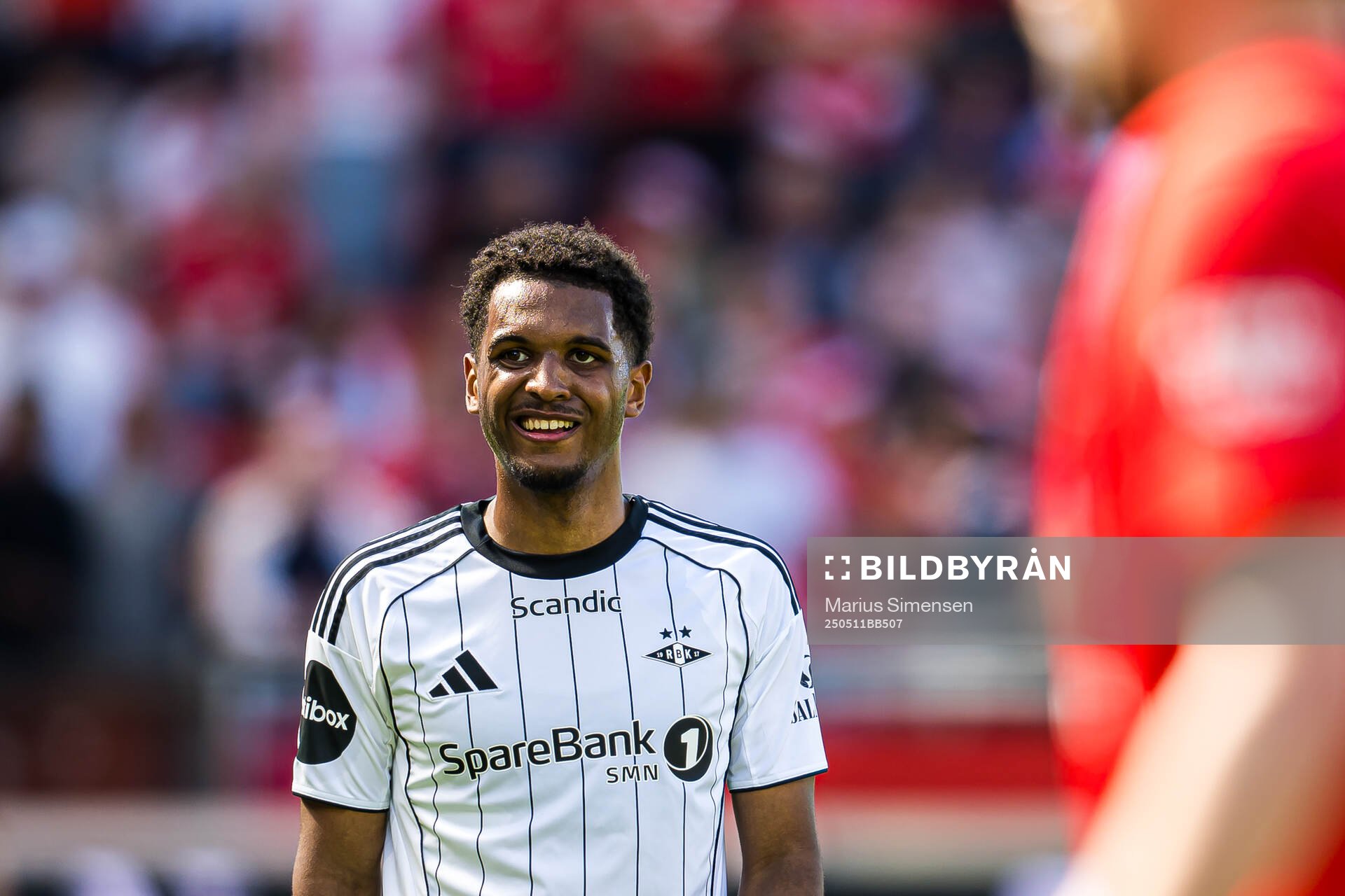 Mikkel Konradsen Ceide of Rosenborg during the Eliteserien match between Brann and Rosenborg on May 11, 2025 in Bergen. 