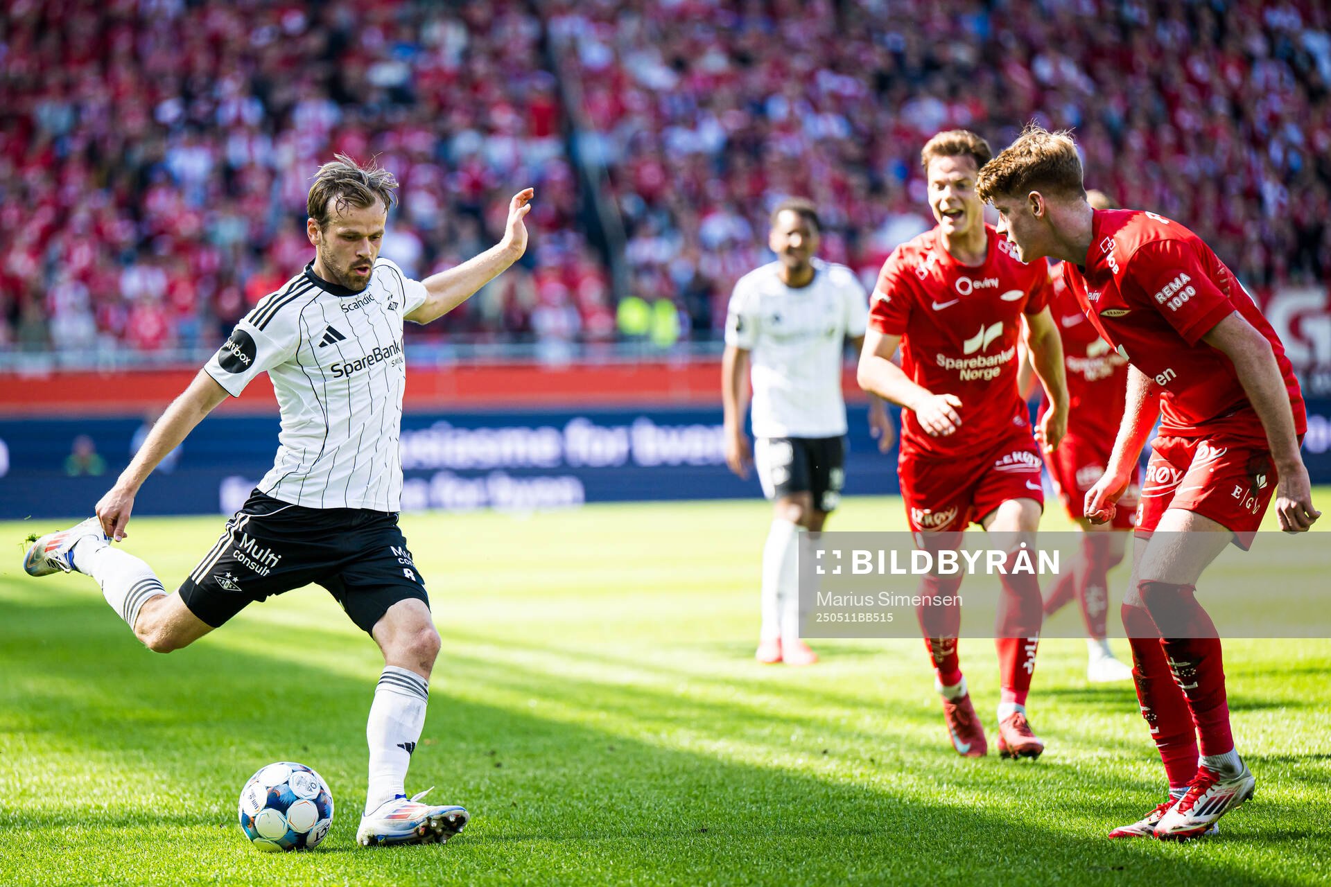 Iver Tobias Rørvik Fossum of Rosenborg during the Eliteserien match between Brann and Rosenborg on May 11, 2025 in Bergen. 