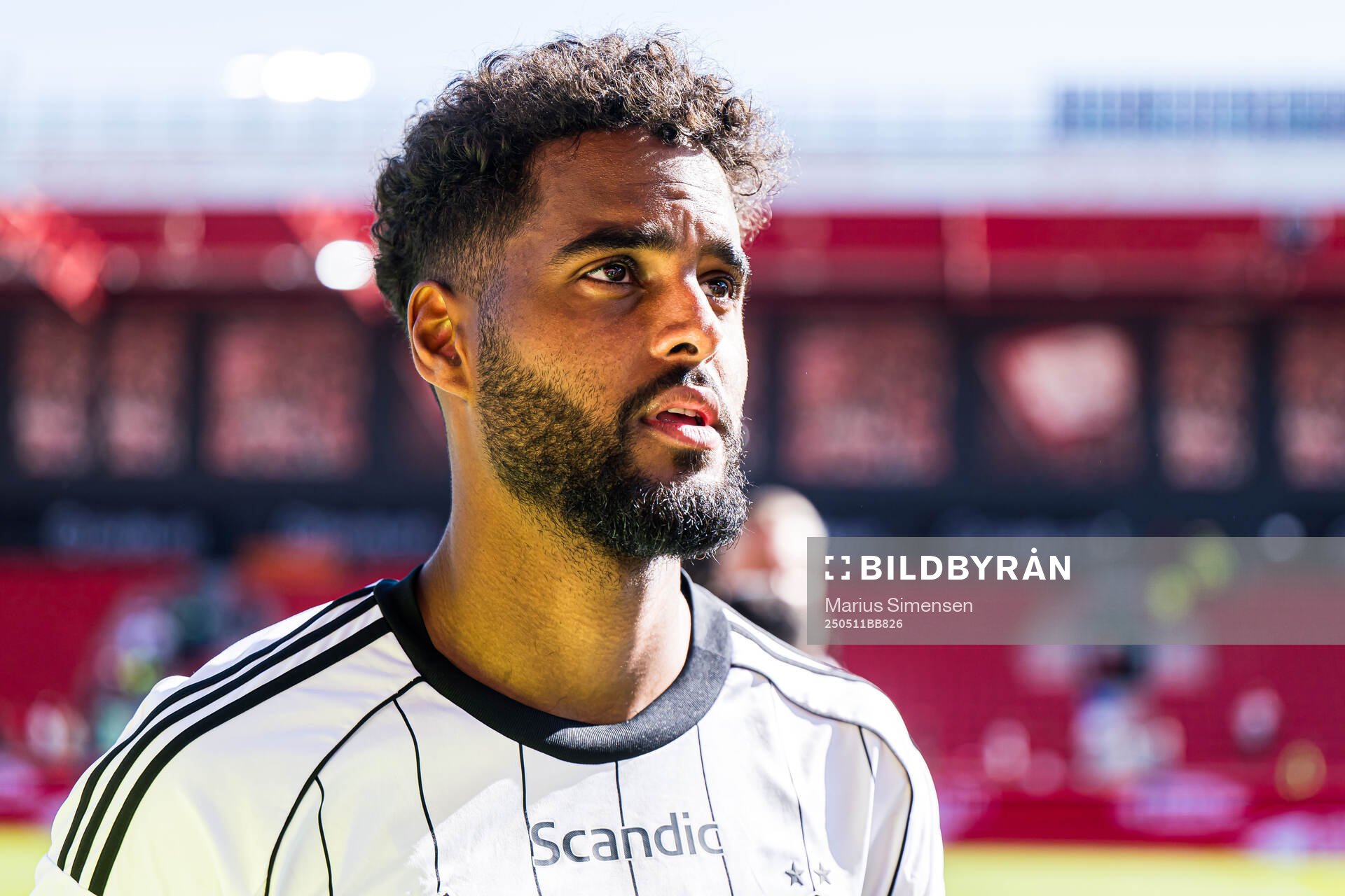 Emil Konradsen Ceide of Rosenborg after the Eliteserien match between Brann and Rosenborg on May 11, 2025 in Bergen. 