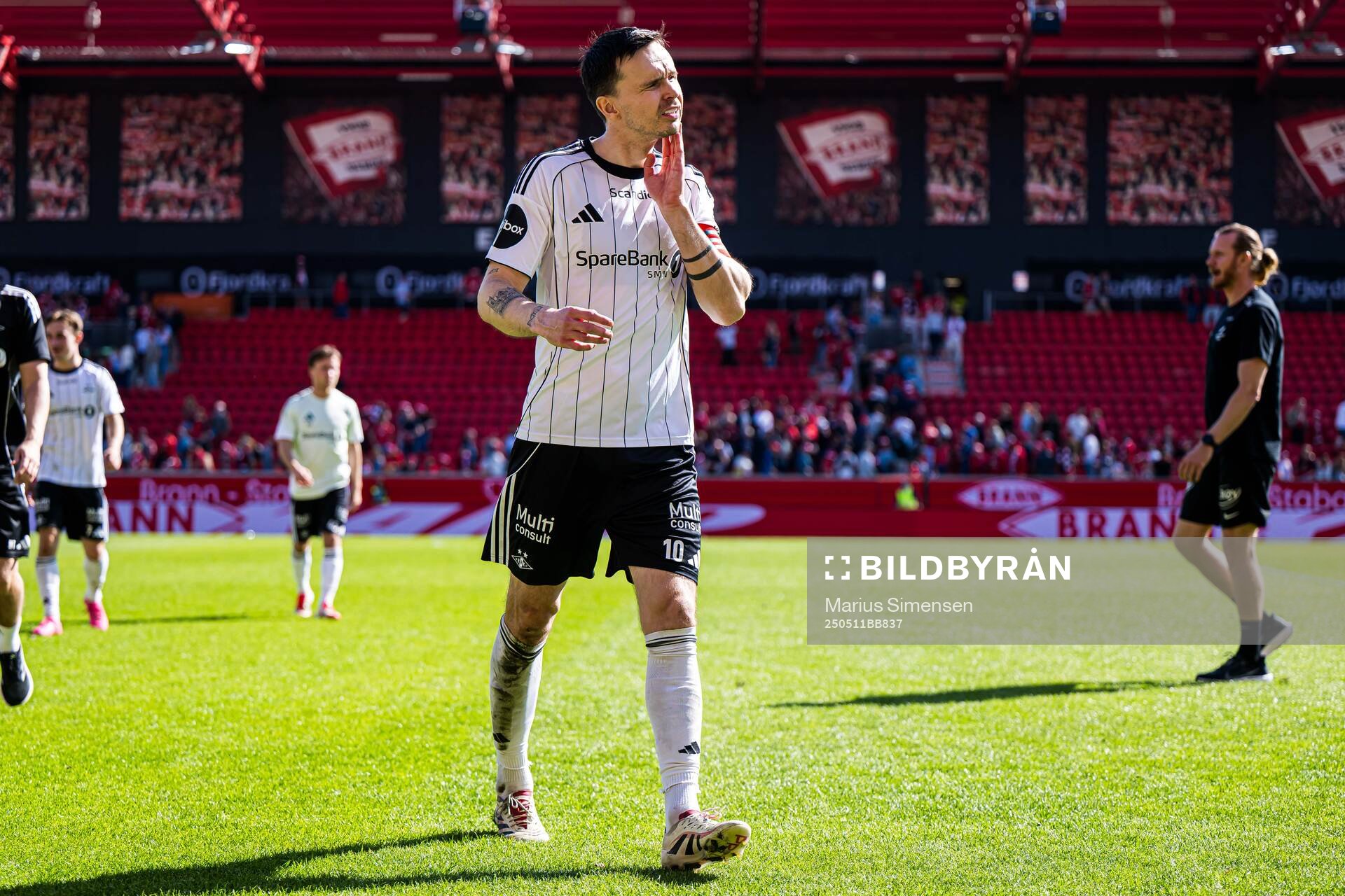 Ole Kristian Selnæs of Rosenborg looks dejected
