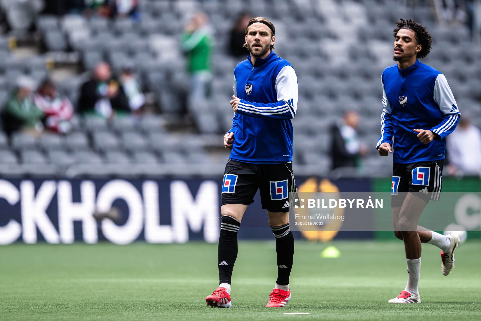 IFK Norrköpings Christoffer Nyman inför fotbollsmatchen i Allsvenskan mellan Hammarby och IFK Norrköping den 11 maj 2025 i Stockholm.