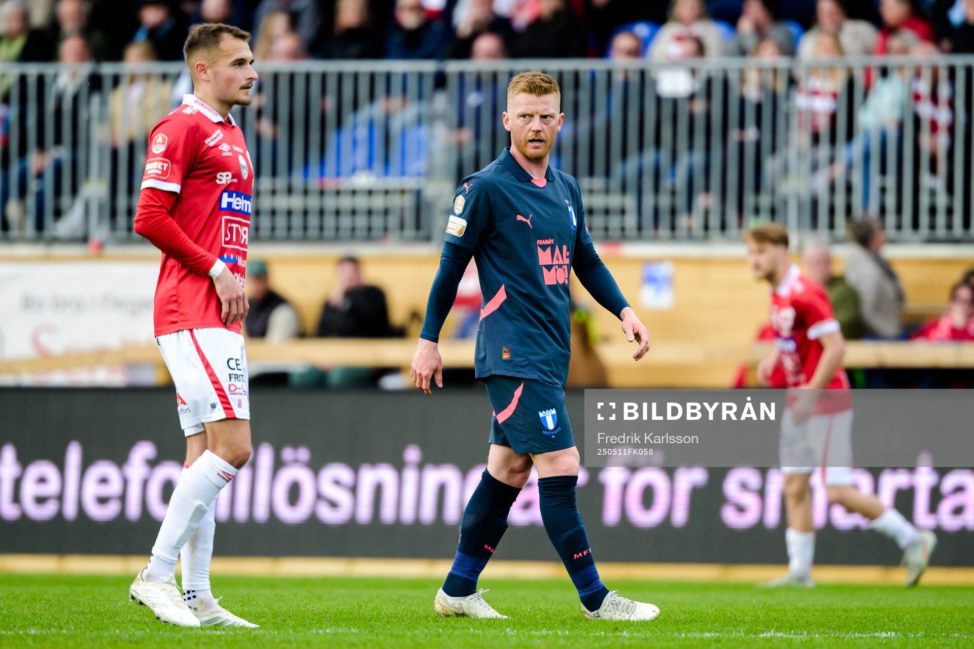 Malmö FFs Anders Christiansen under fotbollsmatchen i Allsvenskan mellan Degerfors och Malmö FF den 11 maj 2025 i Degerfors. 