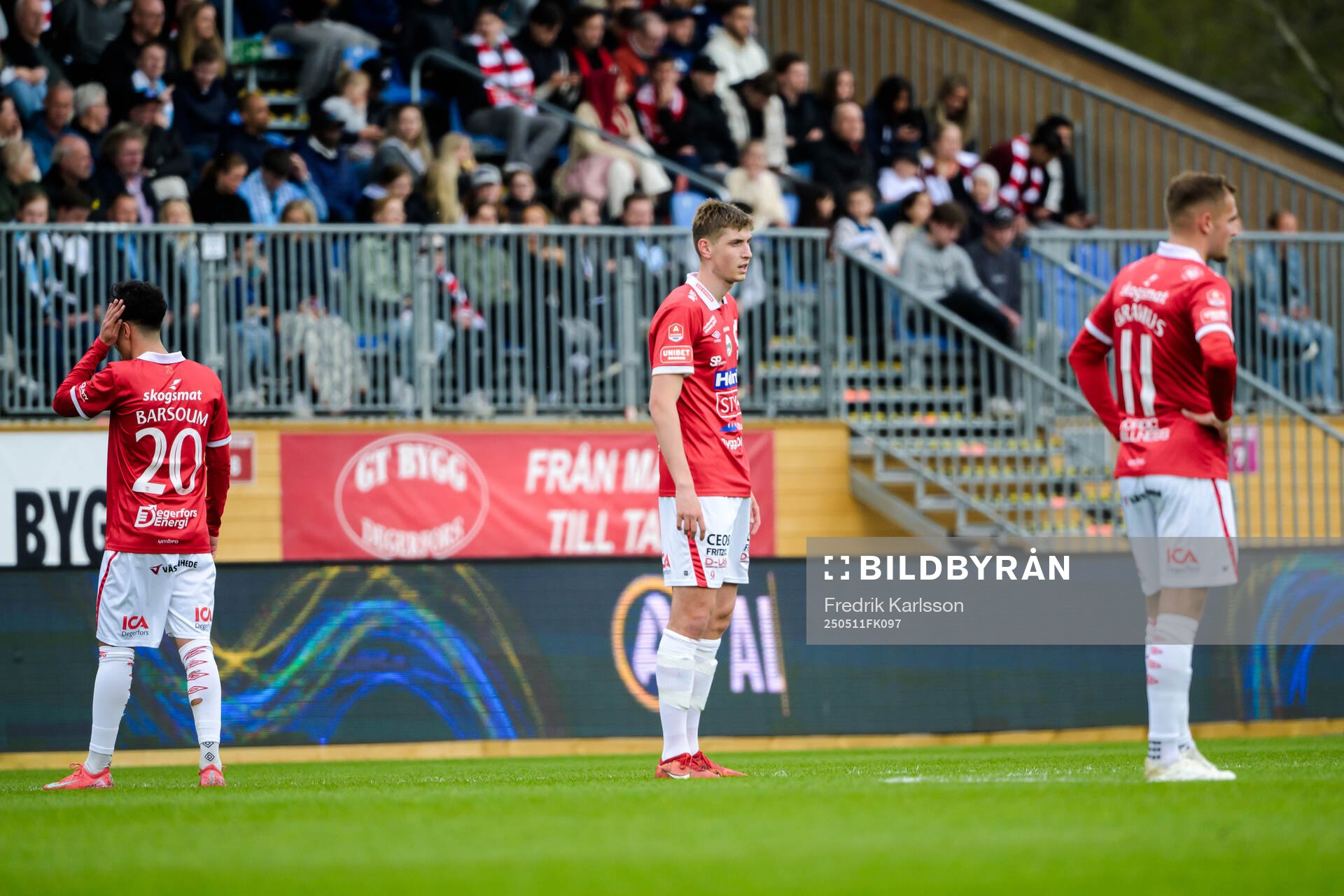 Degerfors Elias Barsoum, Adi Fisic och Christos Gravius