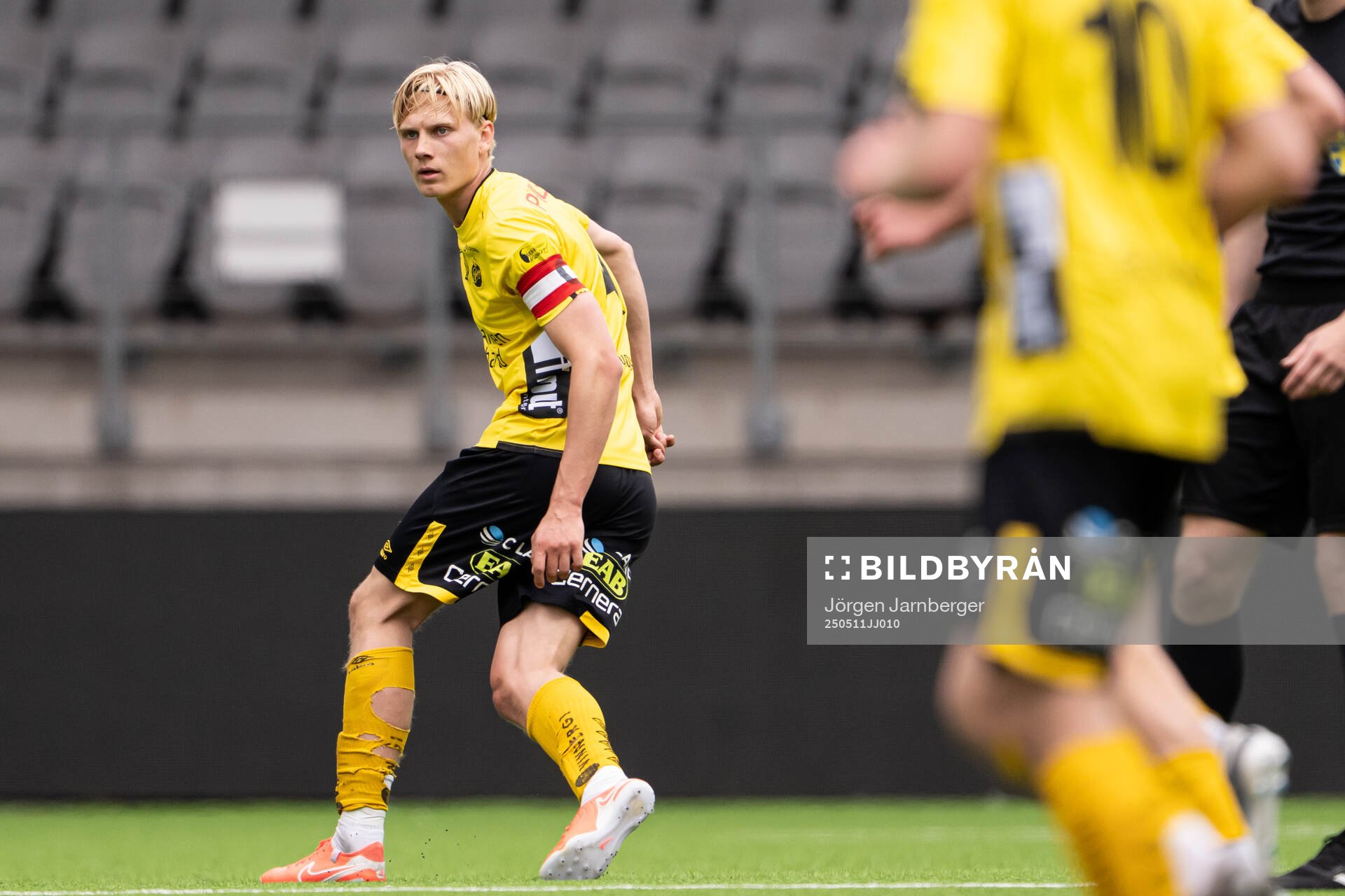 Elfsborgs Kasper Örtegren under fotbollsmatchen i P17 Allsvenskan Södra mellan Elfsborg och Örebro den 11 maj 2025 i Borås. 