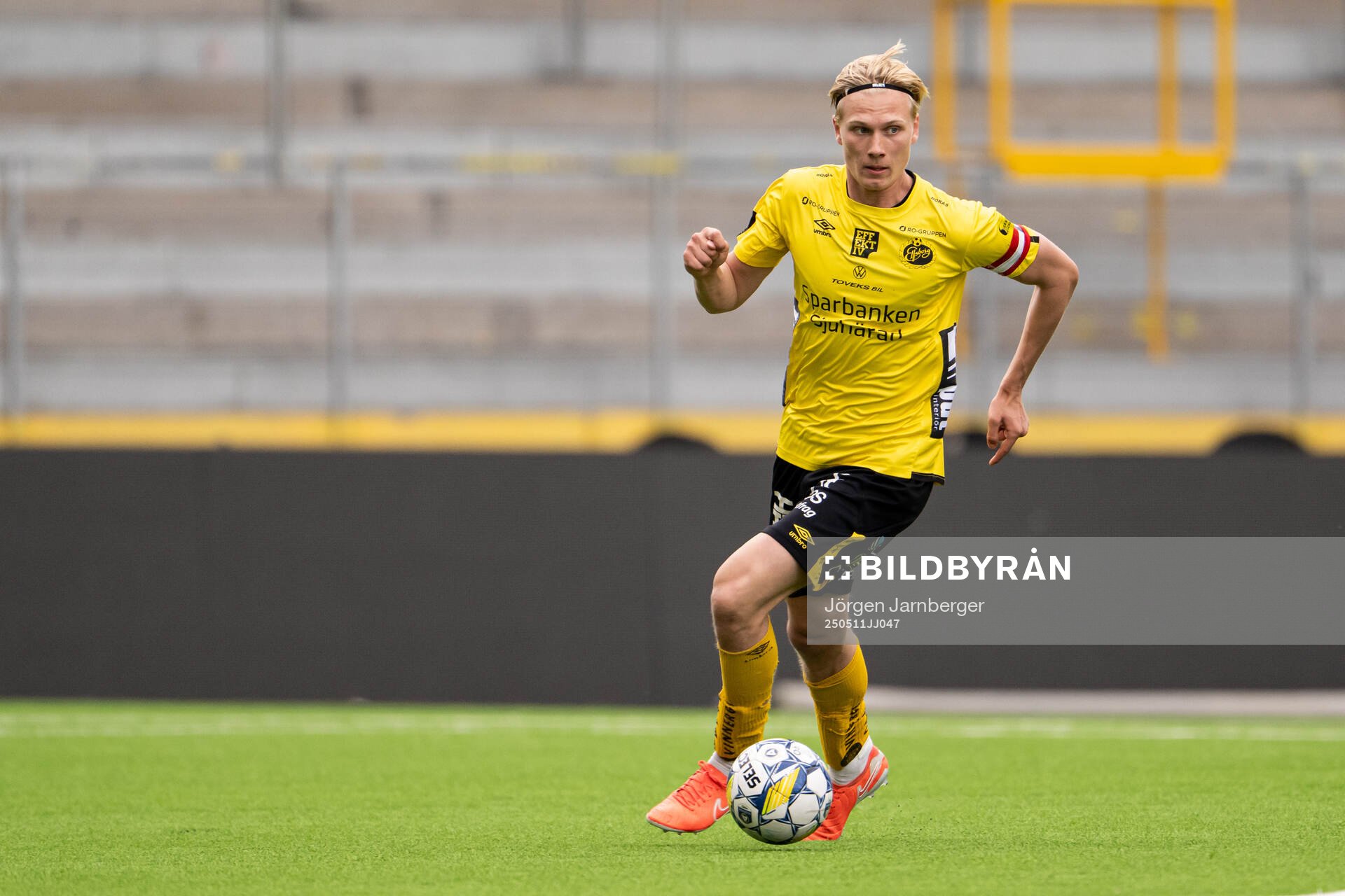 Elfsborgs Kasper Örtegren under fotbollsmatchen i P17 Allsvenskan Södra mellan Elfsborg och Örebro den 11 maj 2025 i Borås. 