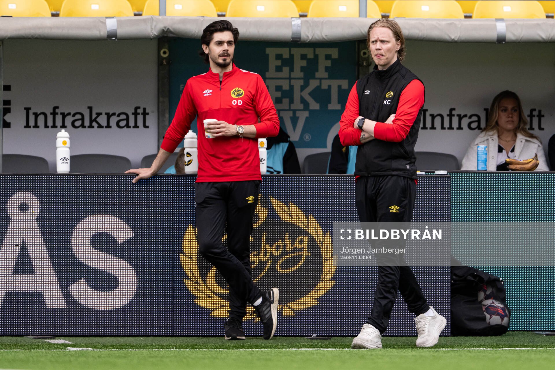 Elfsborgs tränare Oskar Dahlén och tränare Klas Karlsson
