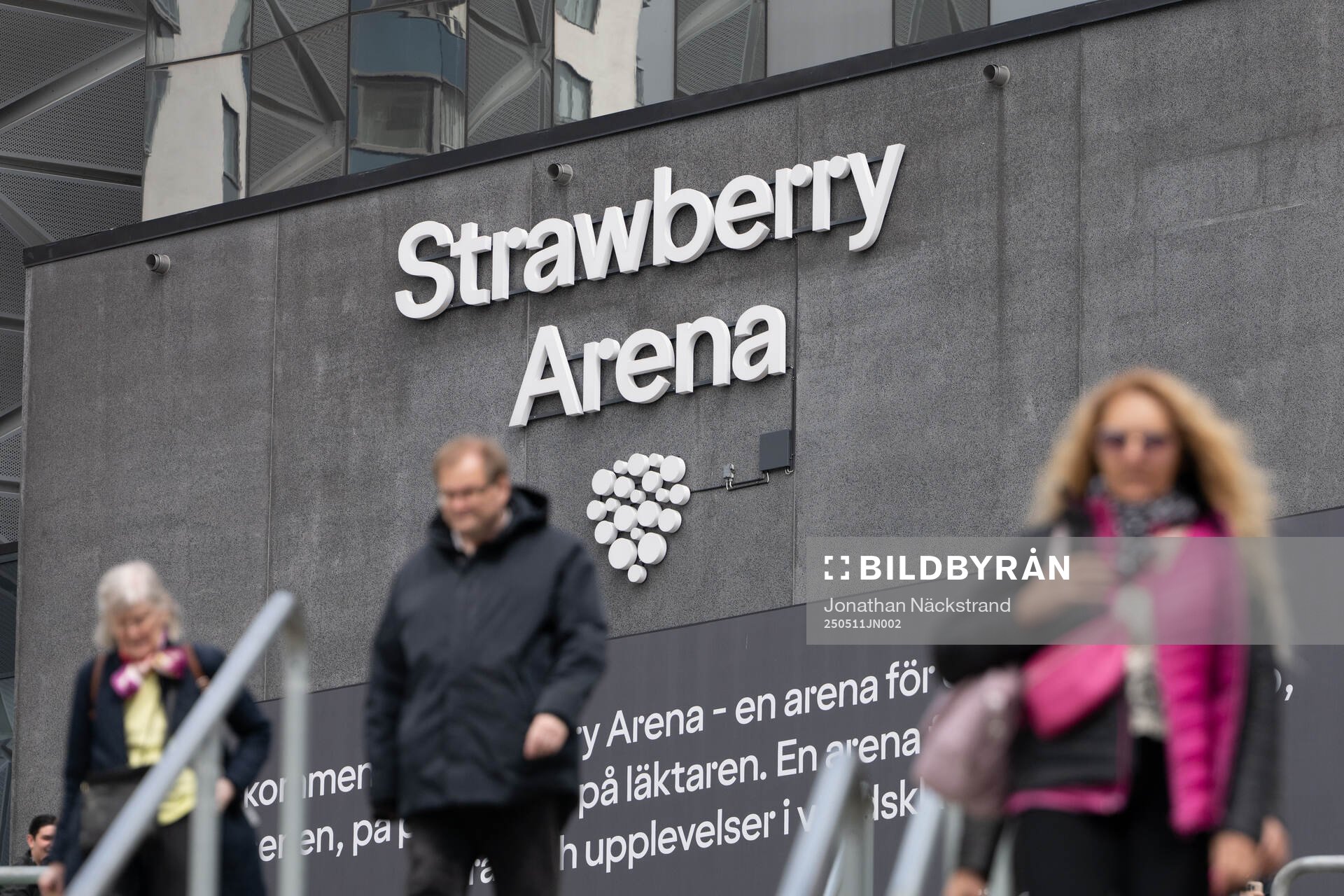 Exteriör vy över Strawberry Arena