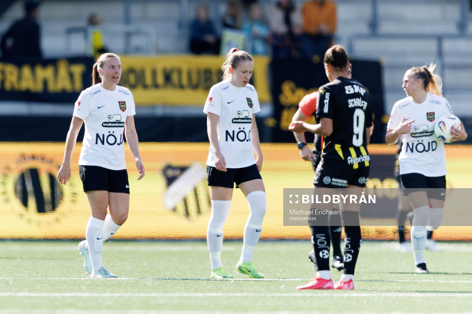 Brommapojkarnas Louise Lillbäck efter 5-1 under fotbollsmatchen i Damallsvenskan mellan Häcken och Brommapojkarna den 11 maj 2025 i Göteborg.