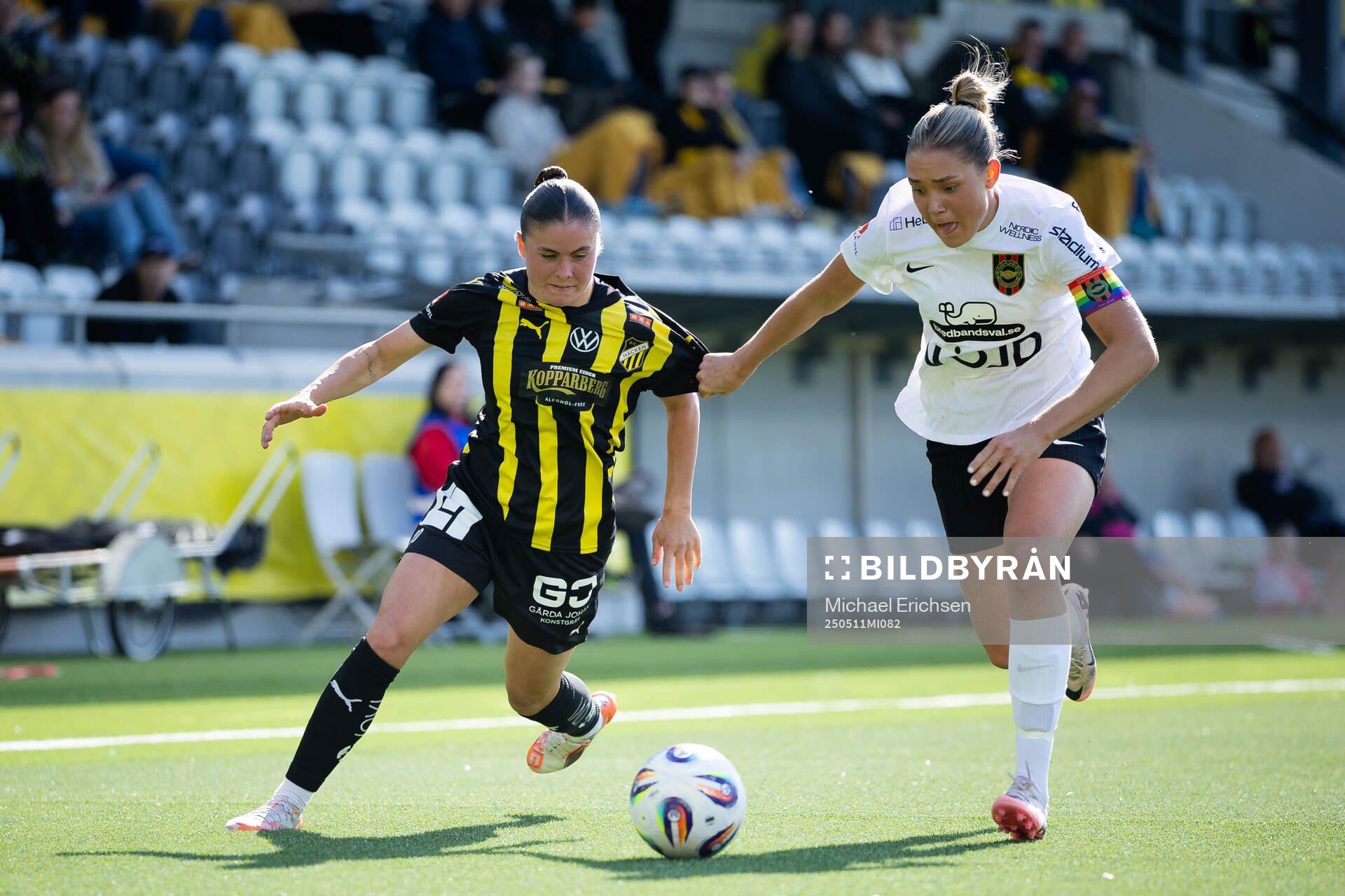 Häckens Hanna Wijk och Brommapojkarnas Tuva Ölvestad