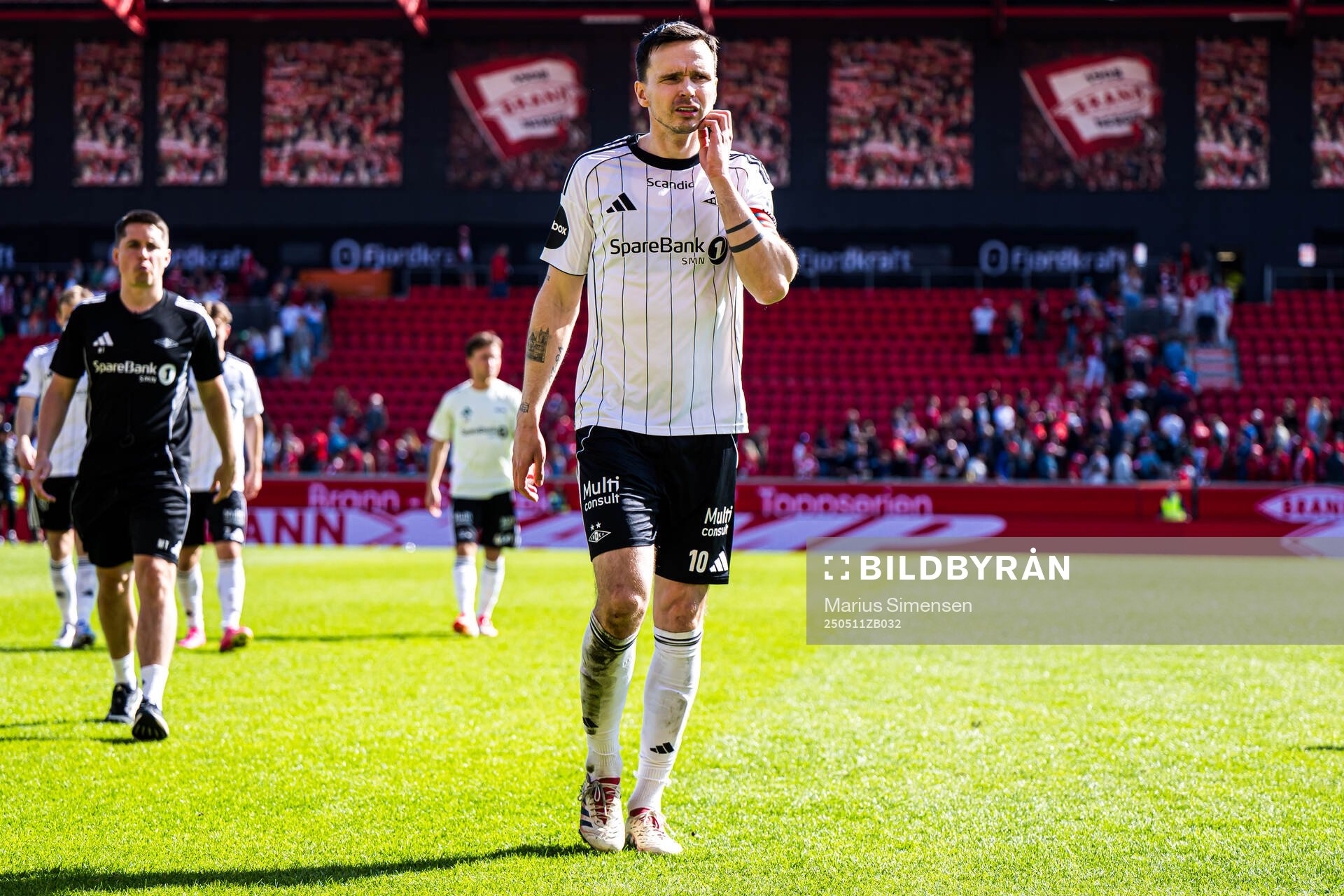 Ole Kristian Selnæs of Rosenborg looks dejected