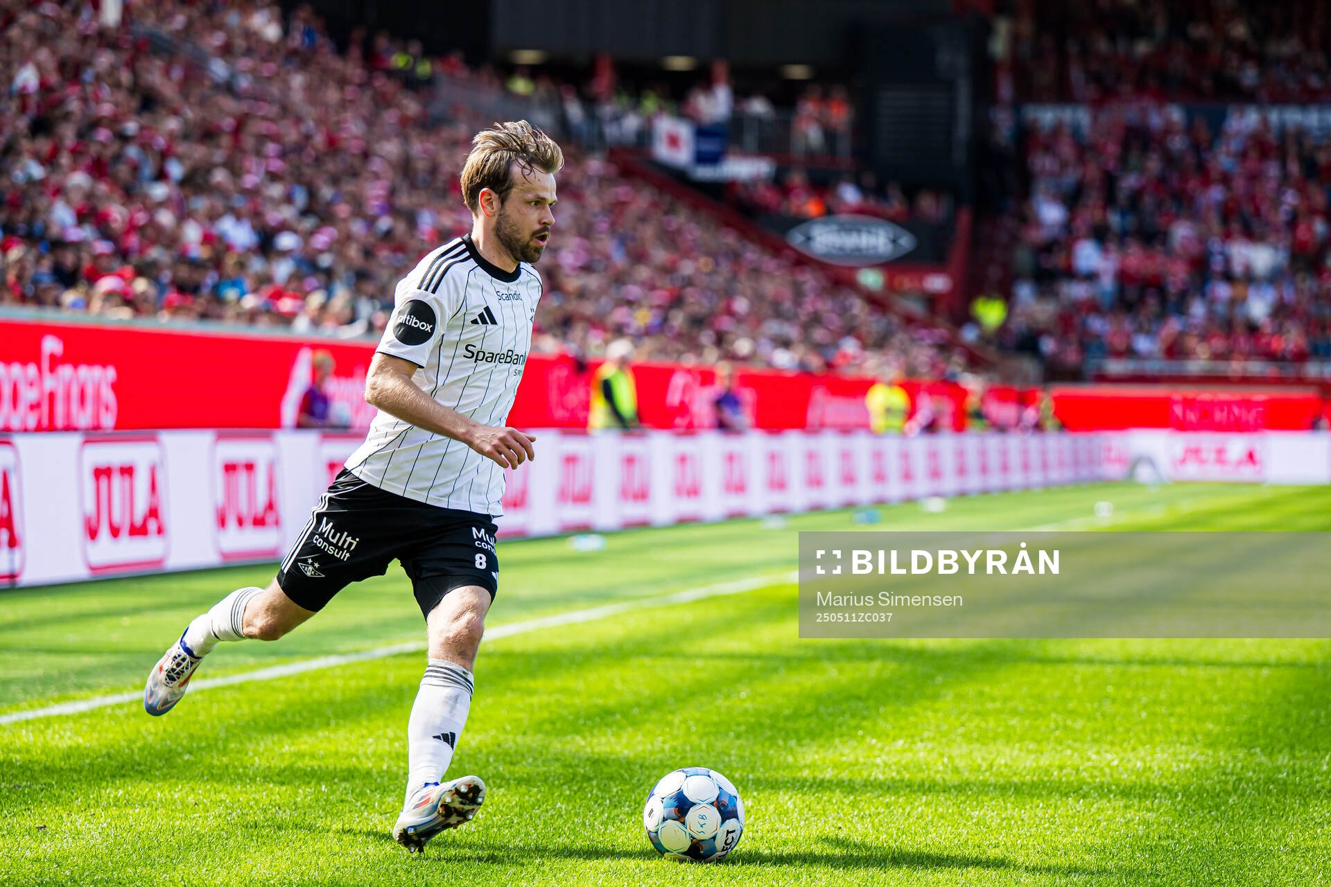 Iver Tobias Rørvik Fossum of Rosenborg during the Eliteserien match between Brann and Rosenborg on May 11, 2025 in Bergen. 