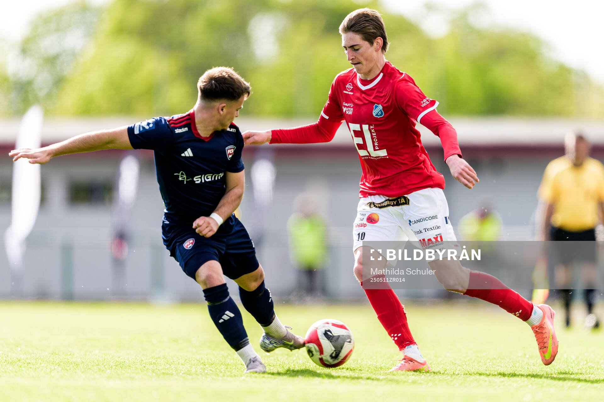 Rosengårds Kevin Robért och Norrbys Jamie Bichis