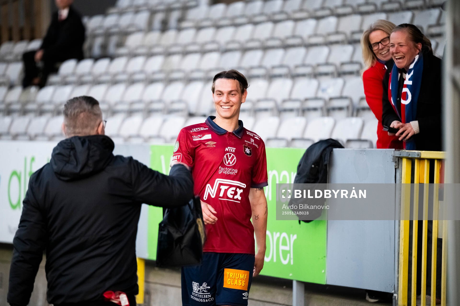 Örgrytes Noah Christoffersson valdes till lagets spelare under fotbollsmatchen i Superettan mellan Landskrona och Örgryte den 12 maj 2025 i Landskrona.