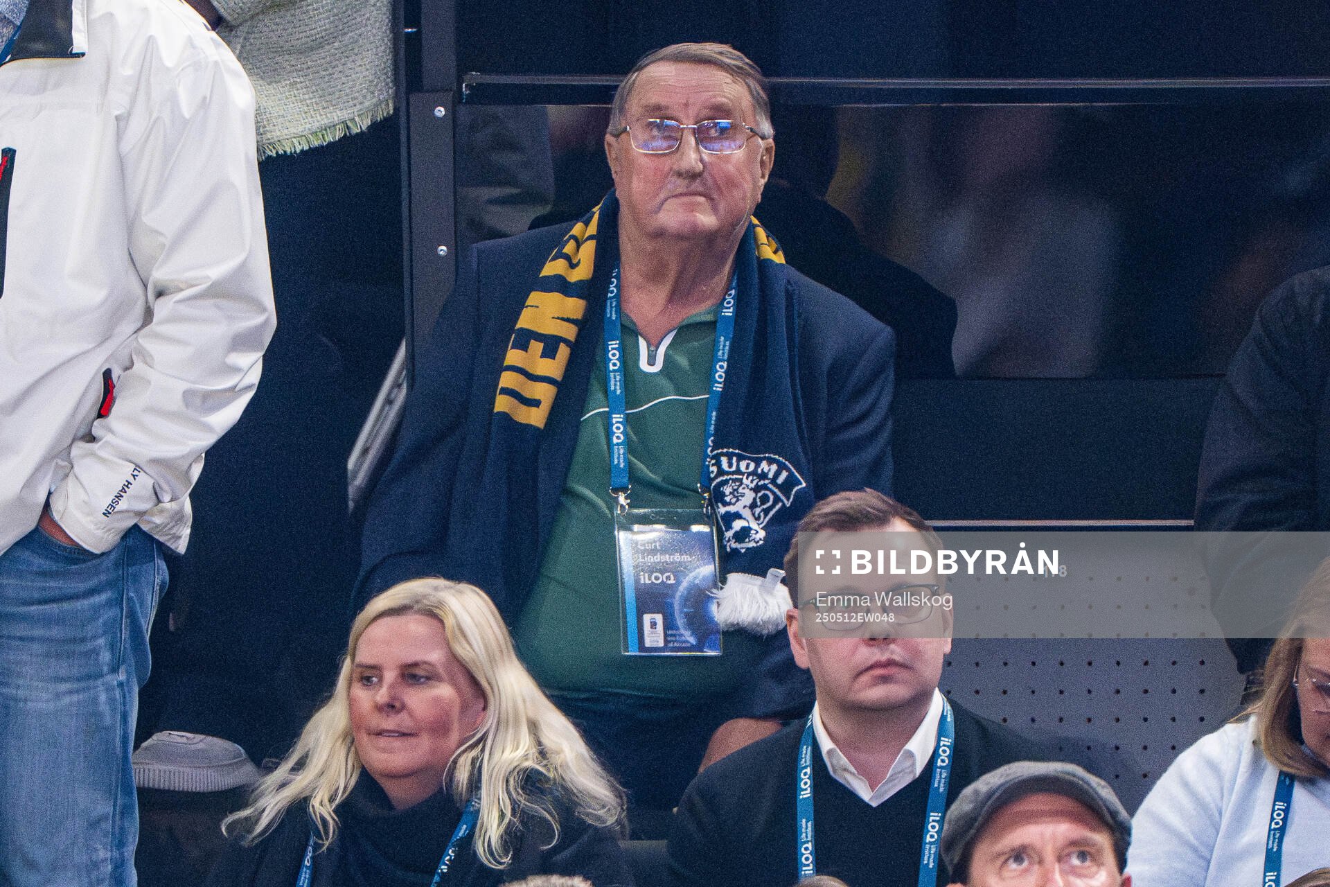 Curt Lindström in the stands