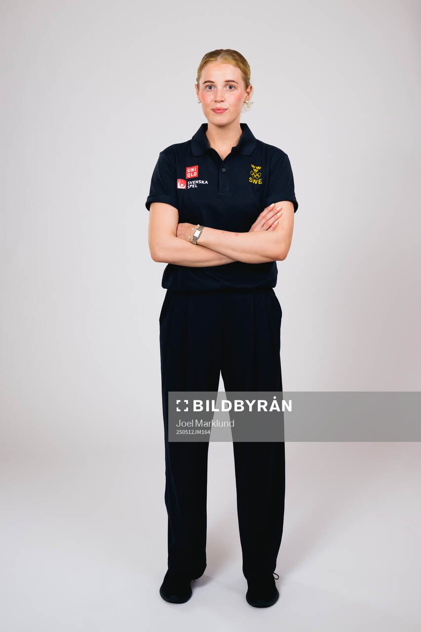 Ice hockey athlete Emma Forsgren of Sweden poses for a