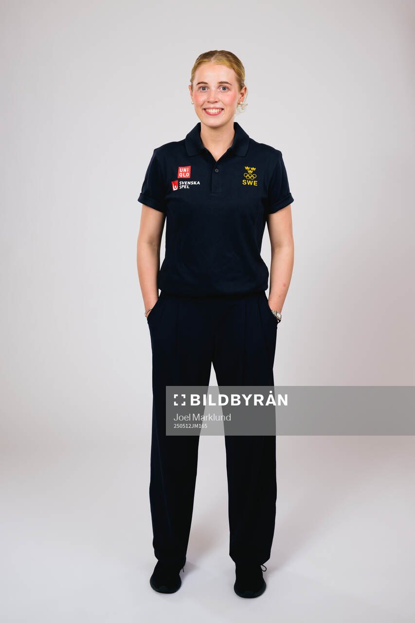 Ice hockey athlete Emma Forsgren of Sweden poses for a