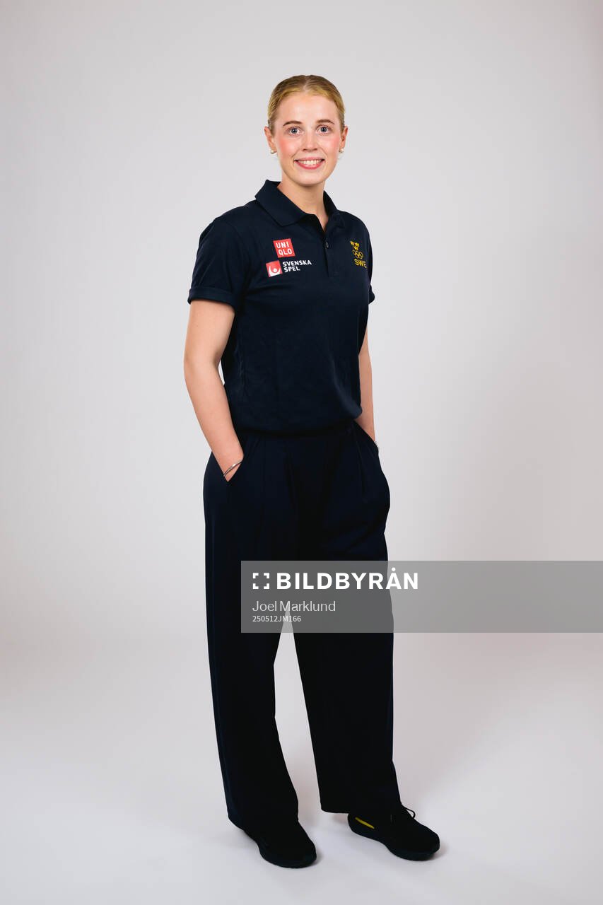 Ice hockey athlete Emma Forsgren of Sweden poses for a