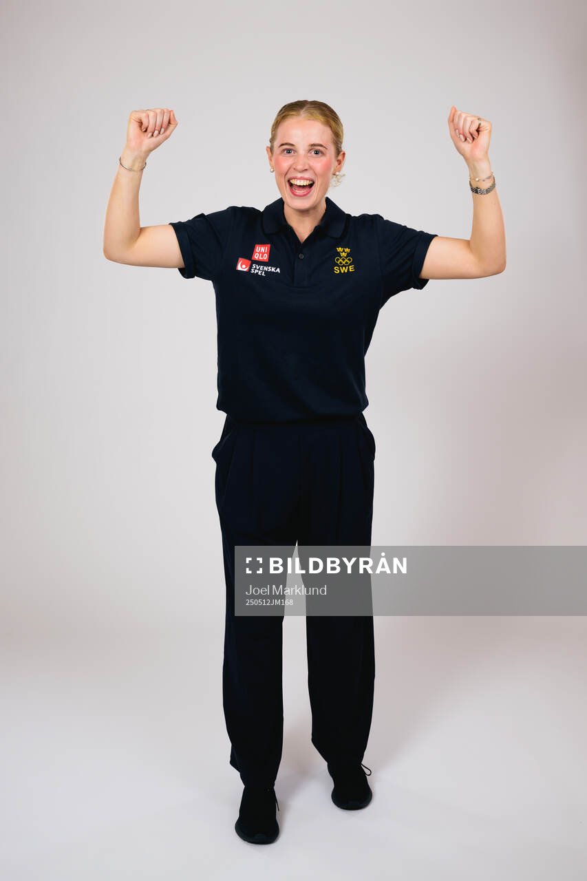 Ice hockey athlete Emma Forsgren of Sweden poses for a