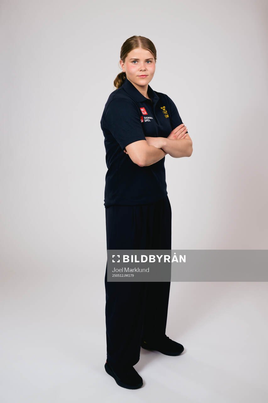 Ice hockey athlete Hanna Thuvik of Sweden poses for a