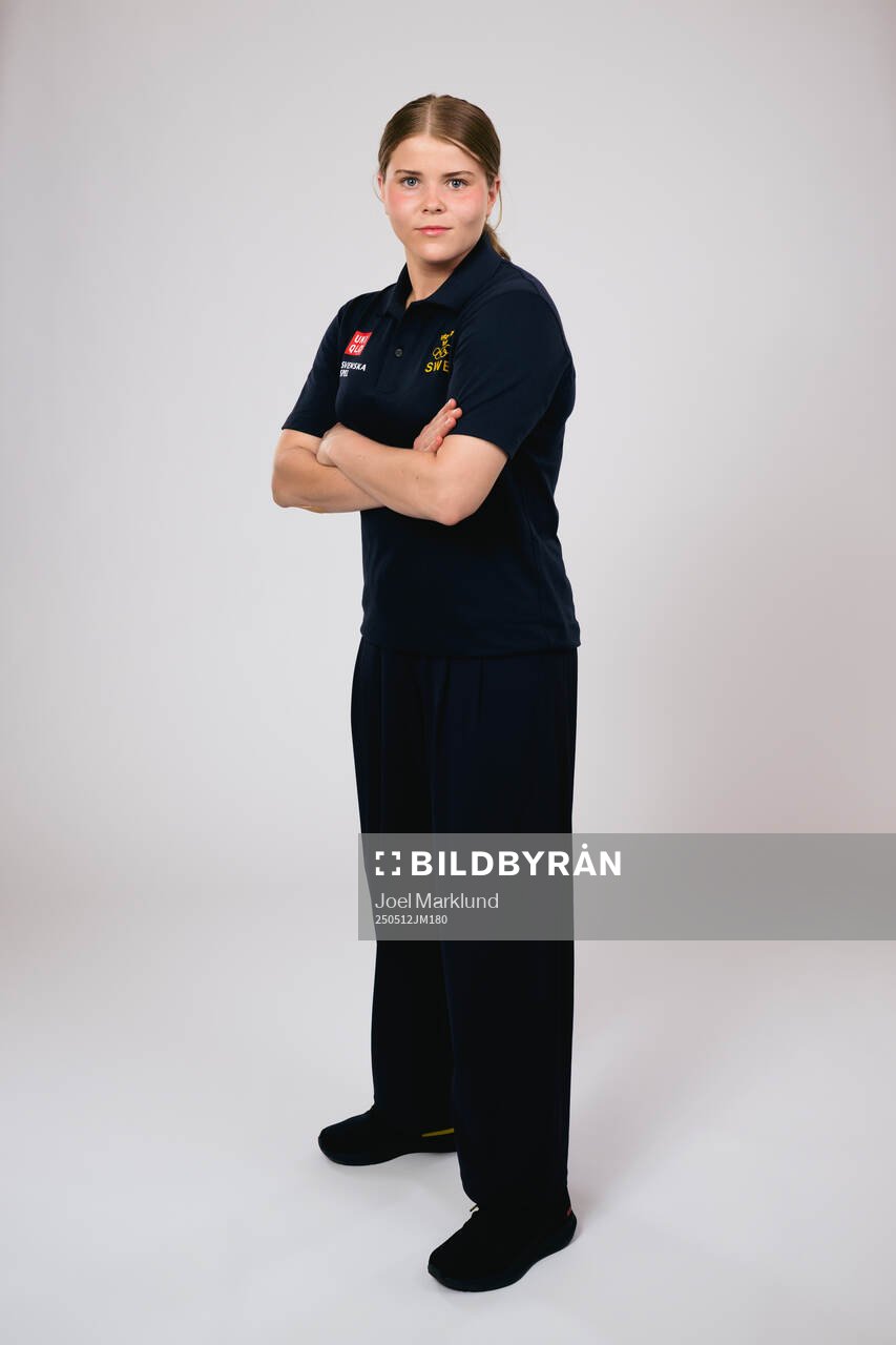 Ice hockey athlete Hanna Thuvik of Sweden poses for a