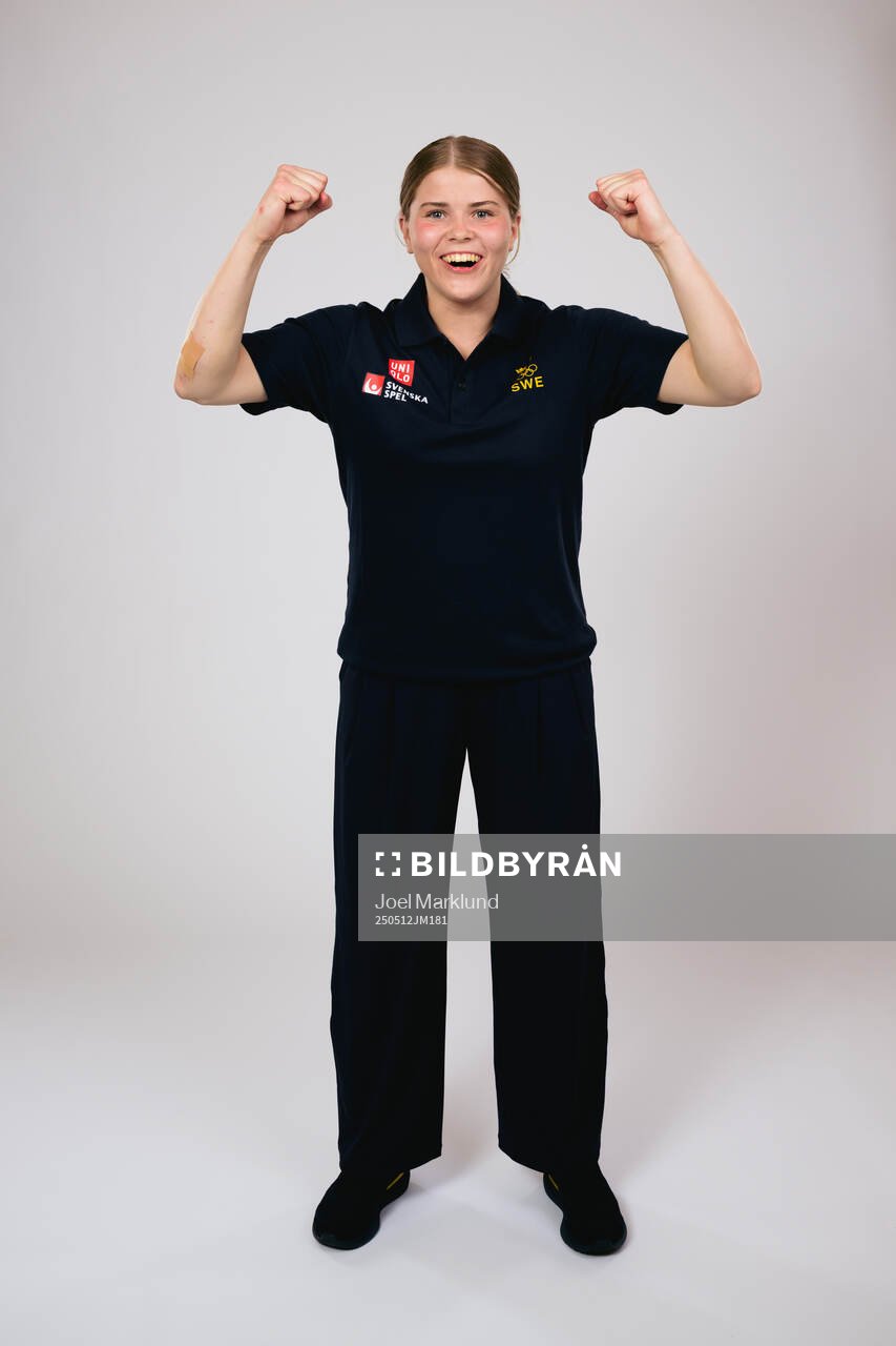 Ice hockey athlete Hanna Thuvik of Sweden poses for a