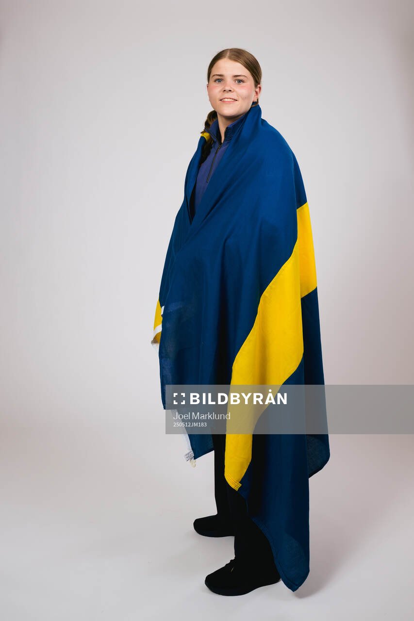 Ice hockey athlete Hanna Thuvik of Sweden poses for a