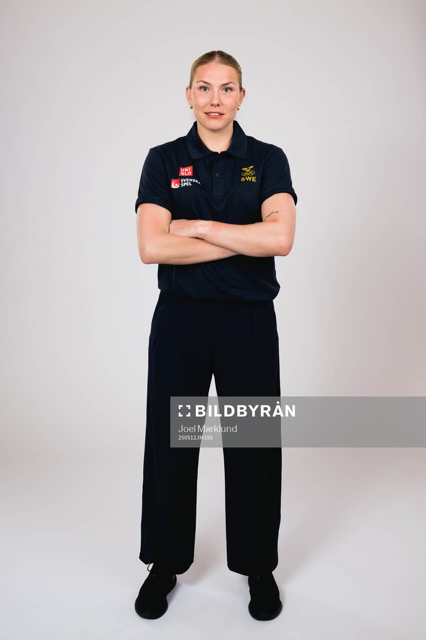 Ice hockey athlete Elin Svensson of Sweden poses for a