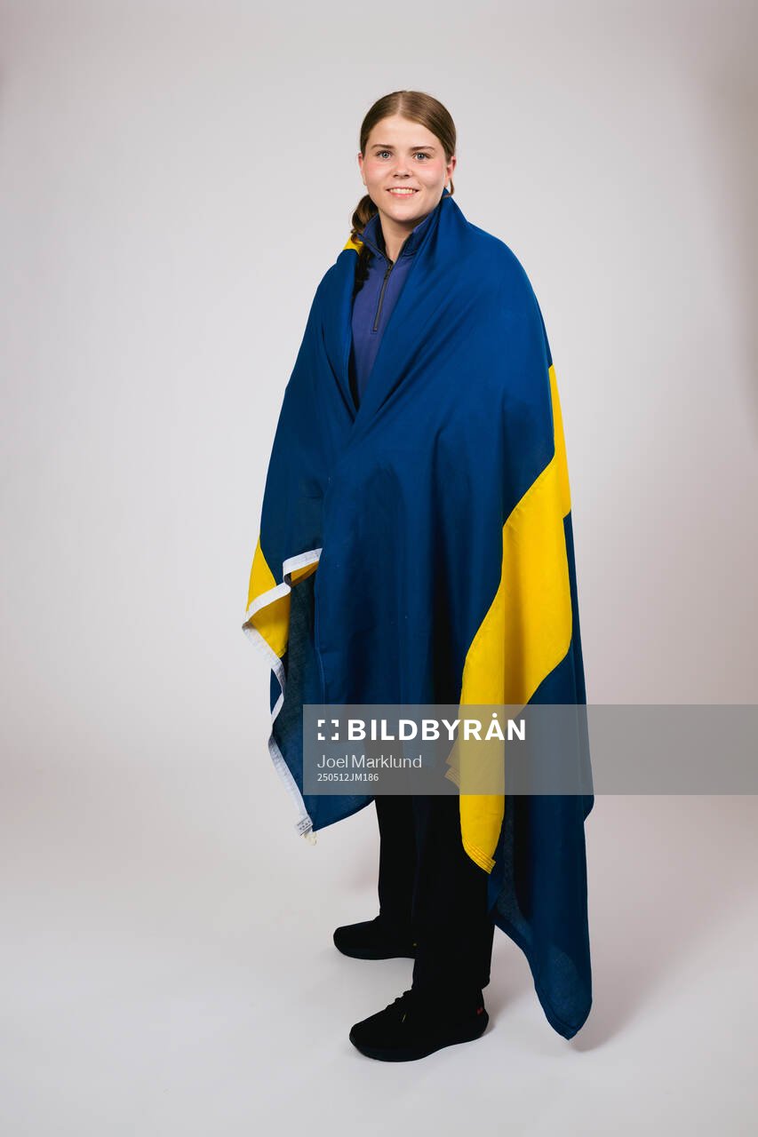 Ice hockey athlete Hanna Thuvik of Sweden poses for a