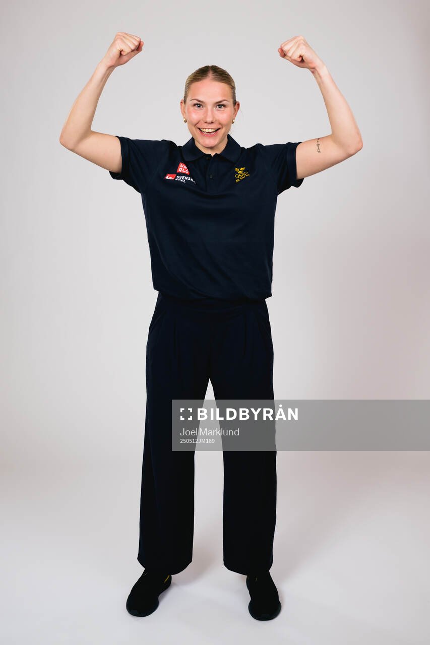 Ice hockey athlete Elin Svensson of Sweden poses for a