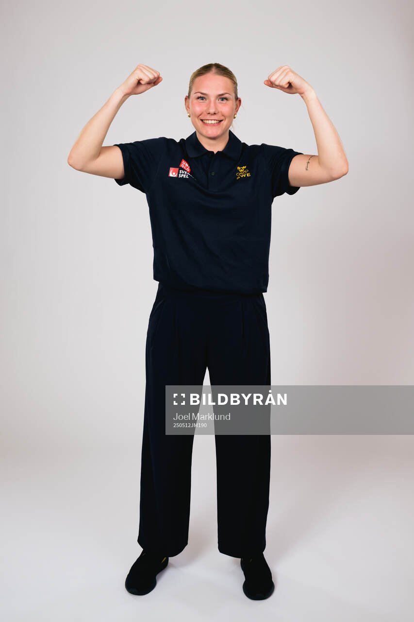 Ice hockey athlete Elin Svensson of Sweden poses for a